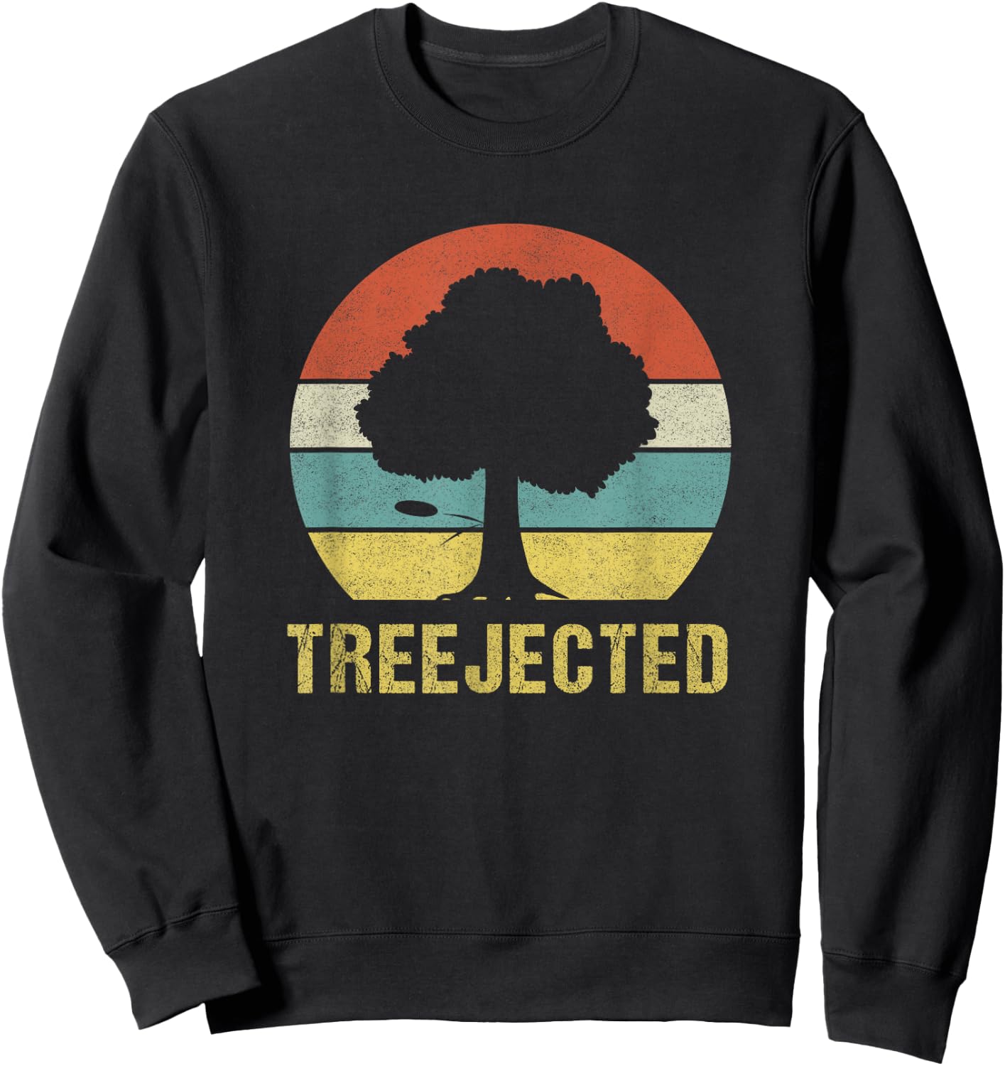 Disc Golf Treejected Design for a Disc-Golf Player Sweatshirt - Sweatshirt | Black