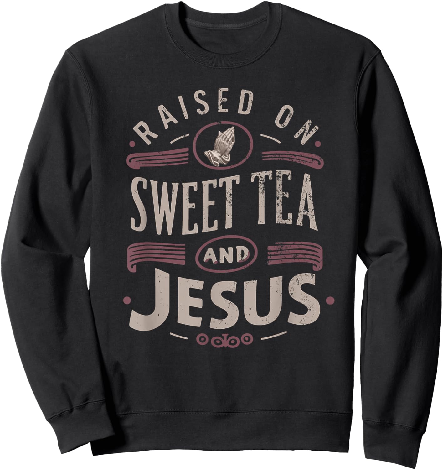 Southern Belle Sweet Tea Country Life Jesus Sweatshirt - Sweatshirt | Black