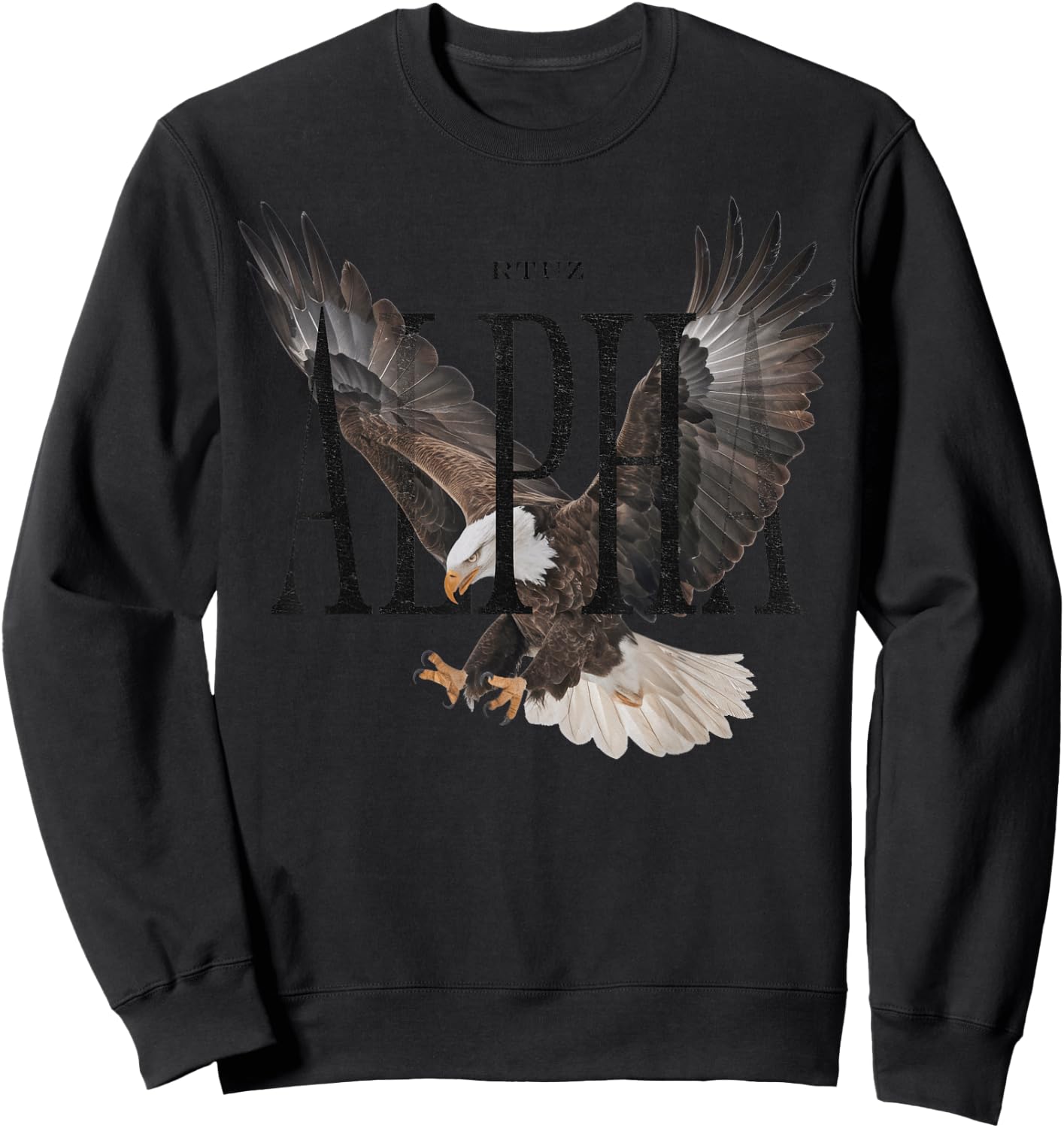 Hip Hop Vintage Retro Hipster Edgy Urban Streetwear Eagle Sweatshirt - Sweatshirt | Black