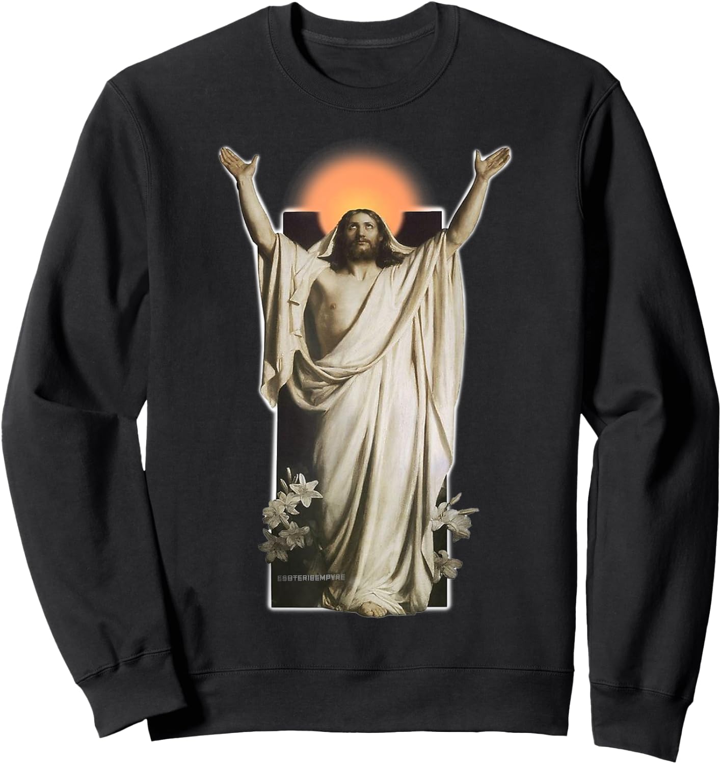 Esoteric Empyre Jesus Christ Resurrection , Small Sweatshirt - Sweatshirt | Black
