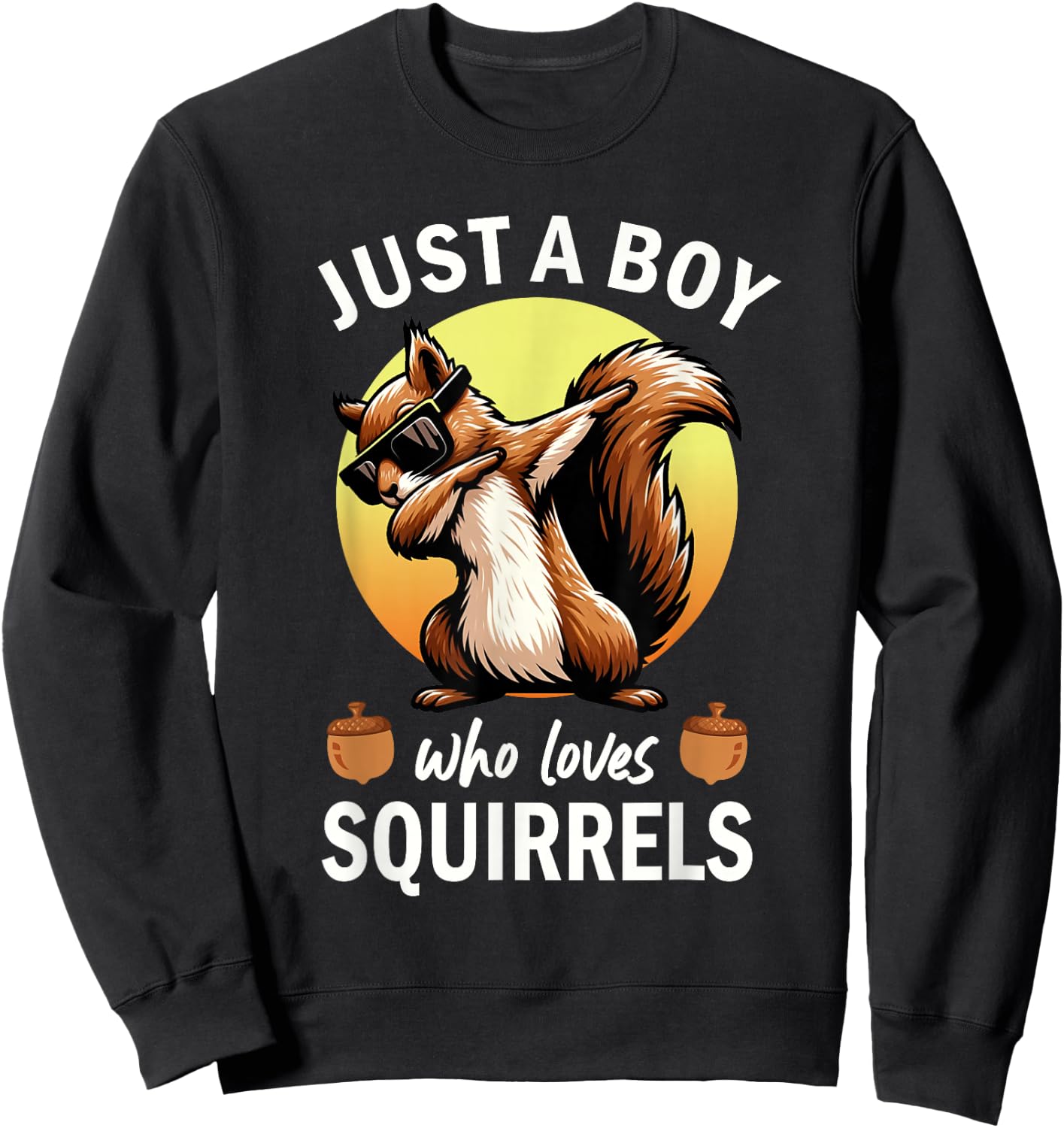 Just A Boy Who Loves Squirrels Sweatshirt - Sweatshirt | Black
