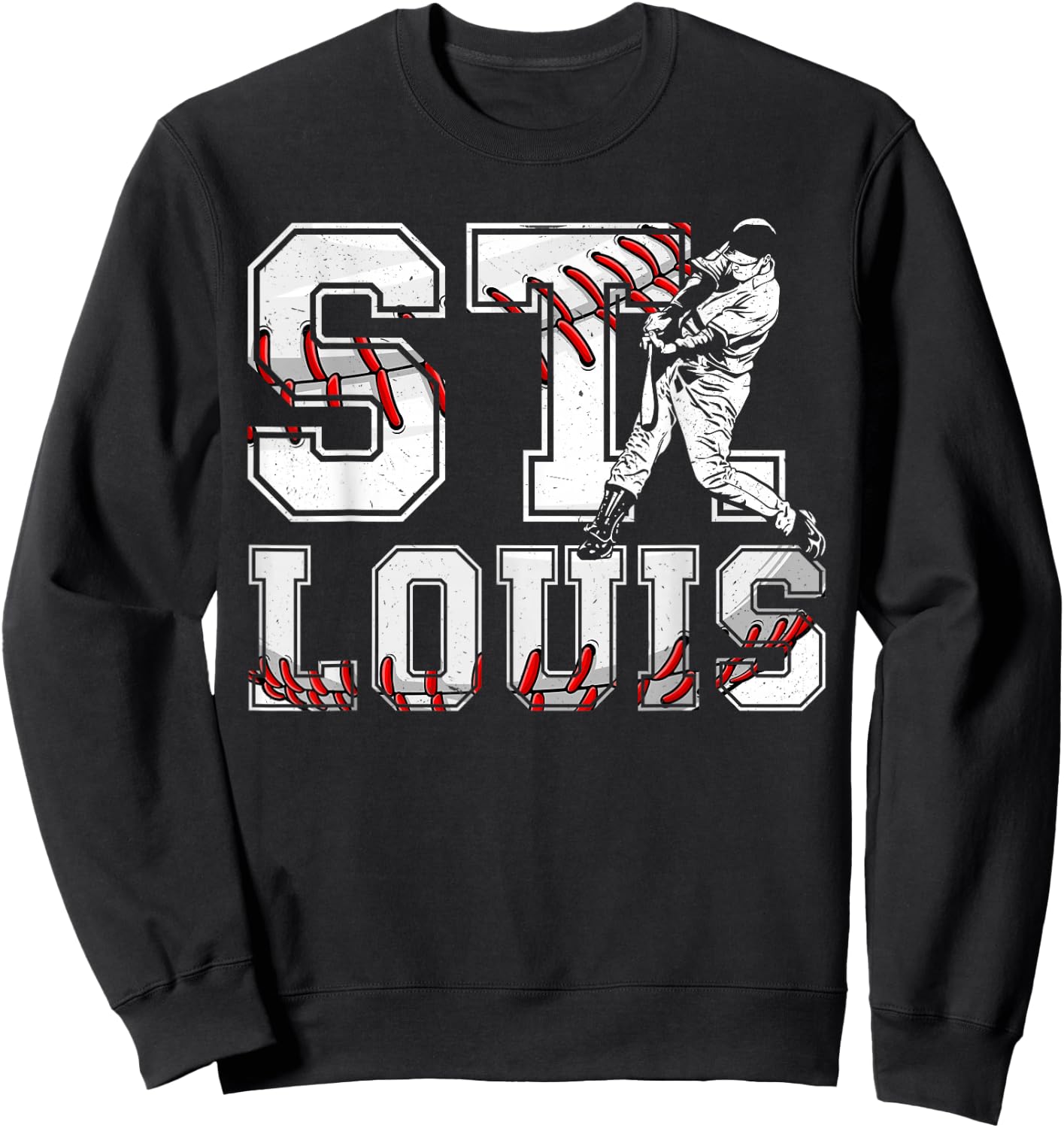 St. Louis Retro Baseball Lover Met At Game Day Men Boys Kids Sweatshirt - Sweatshirt | Black