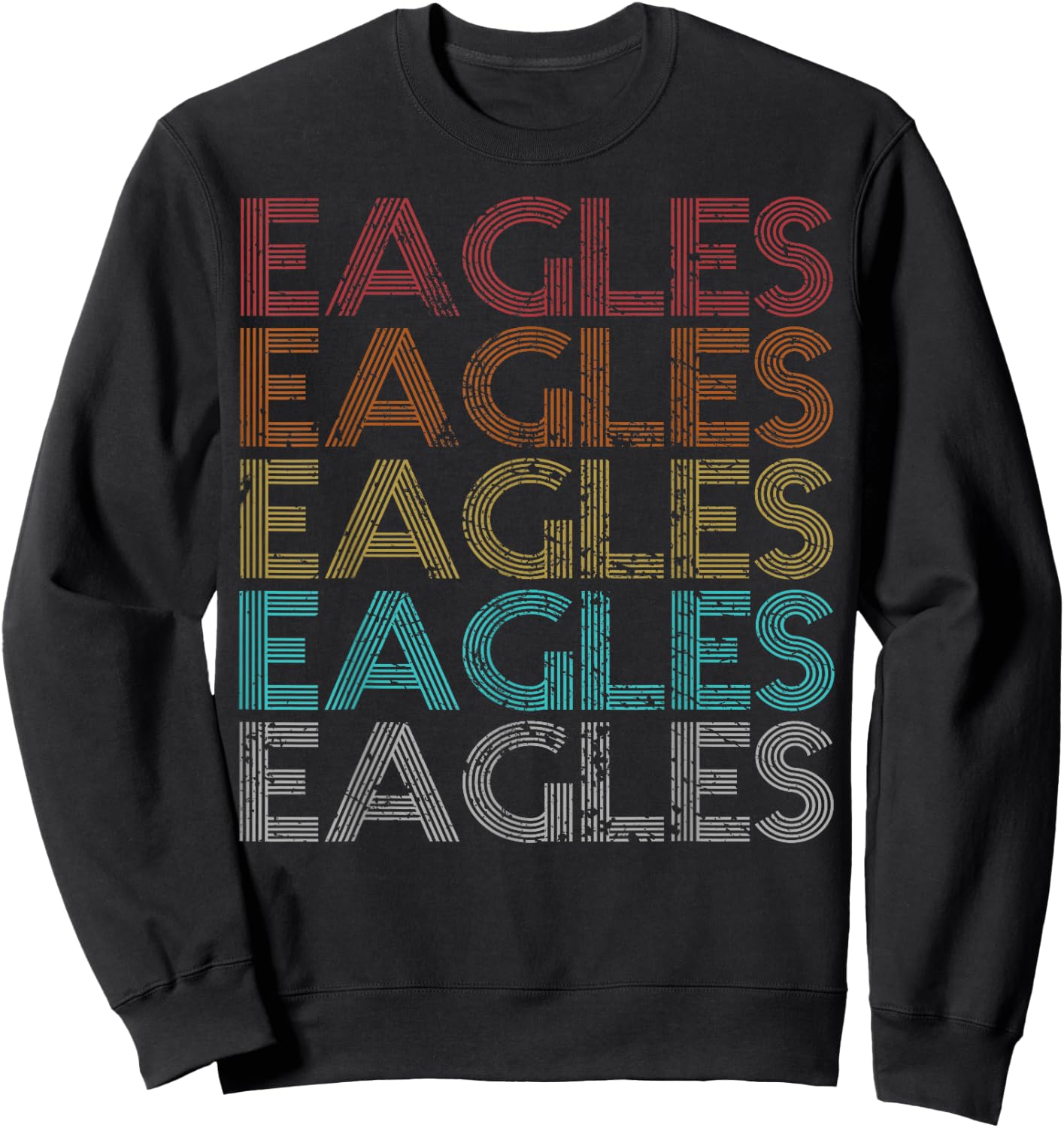 Retro Vintage Eagles Sweatshirt - Sweatshirt | Black