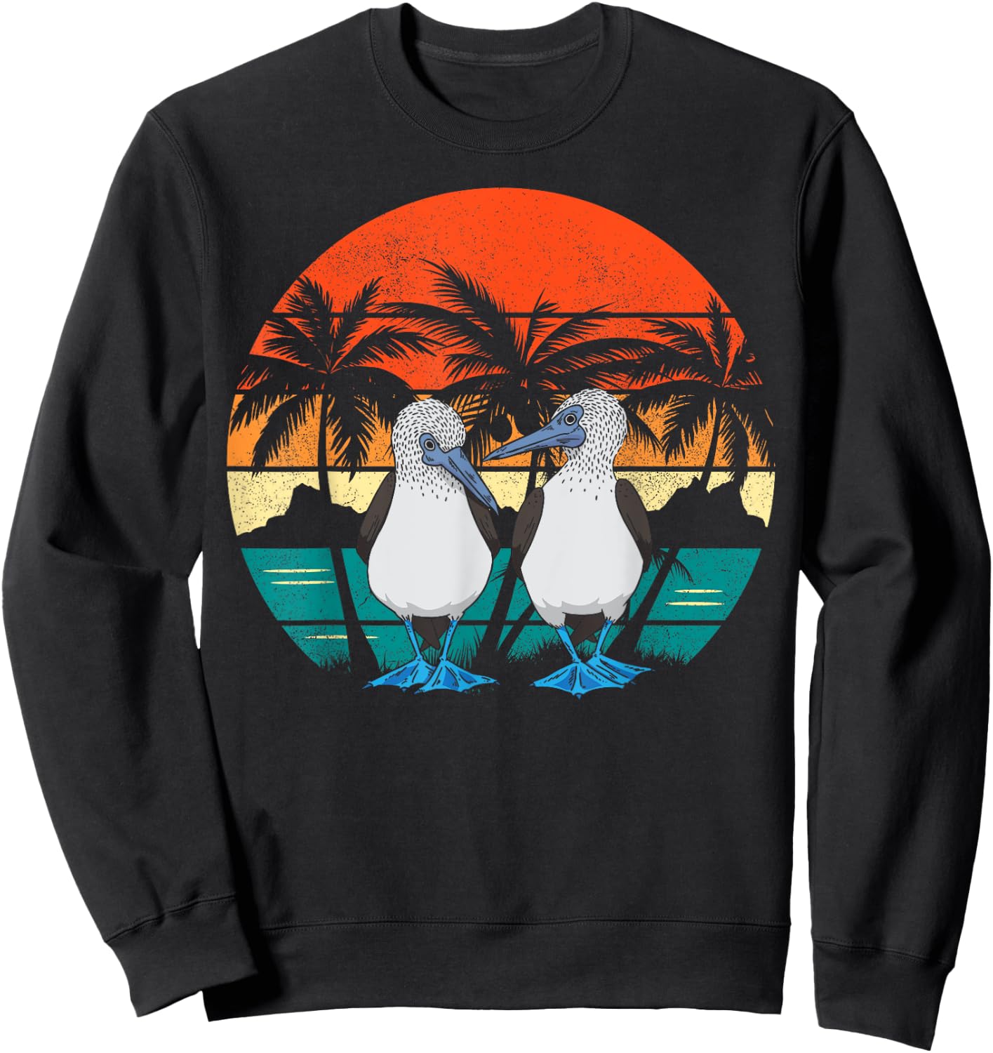 Seabirds Blue-footed Booby Galapagos Bird Sweatshirt - Sweatshirt | Black