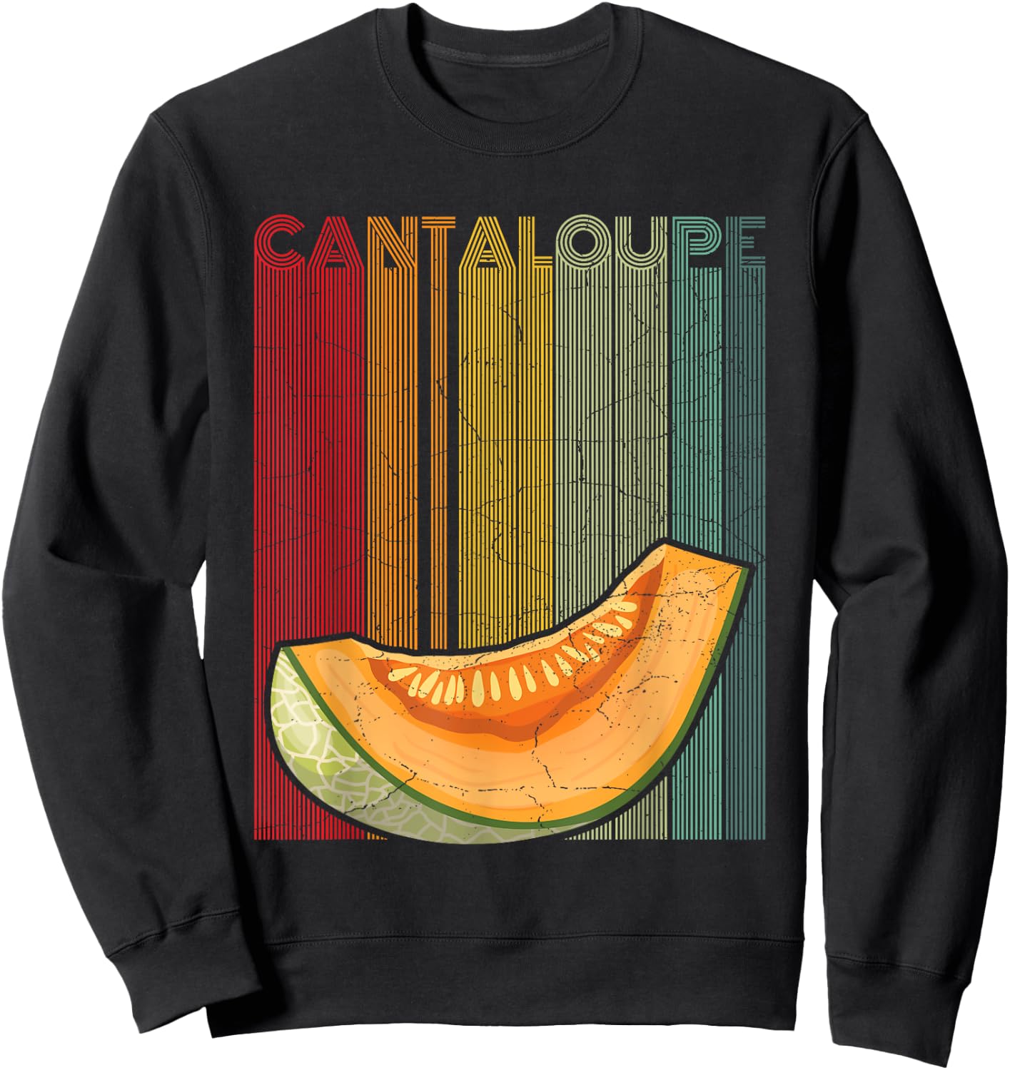 Cantaloupe Design for a Cantaloupe fan Sweatshirt - Sweatshirt | Black