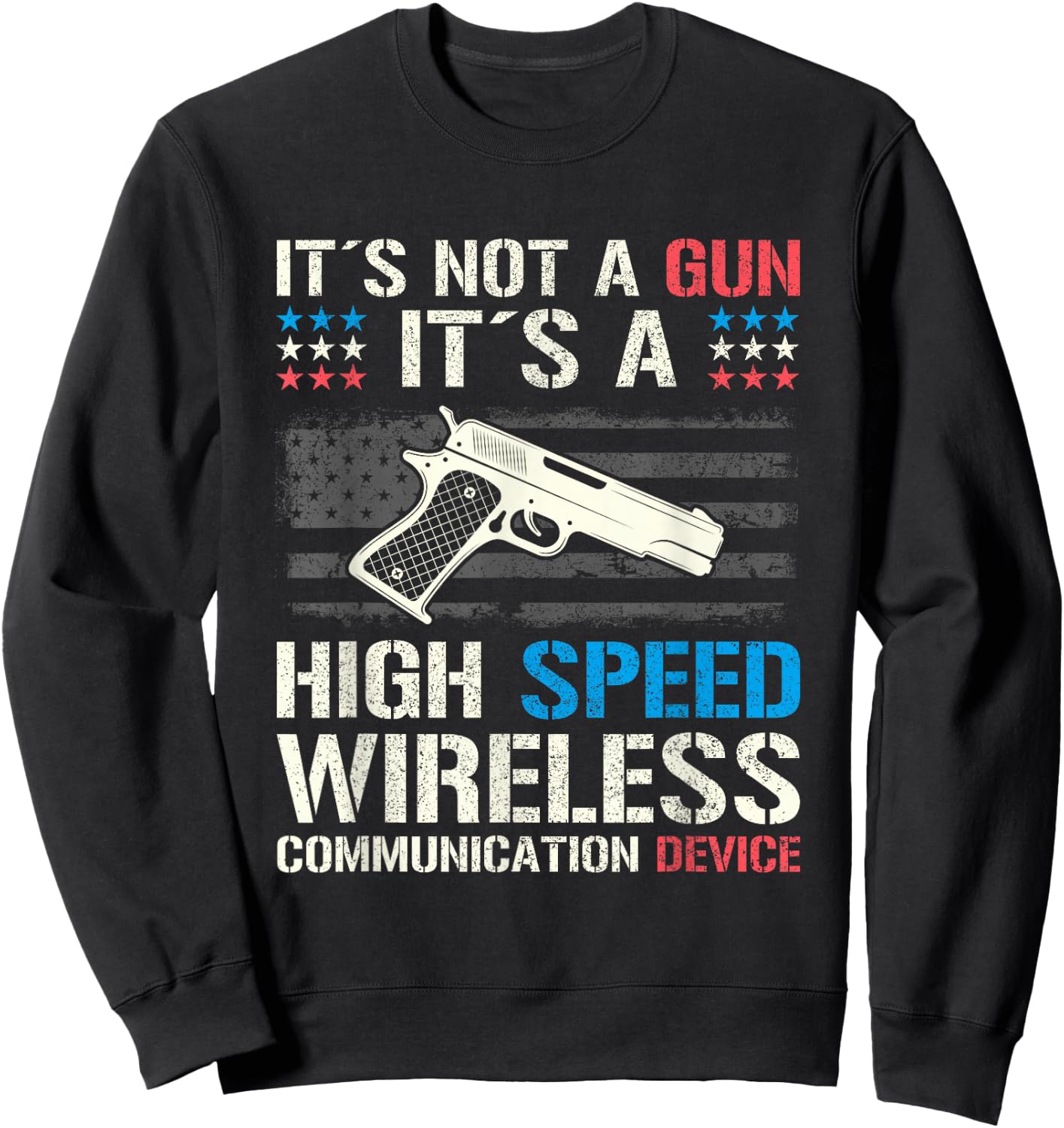 Its Not A Gun I Funny Its Not A Gun Meme Sweatshirt - Sweatshirt | Black