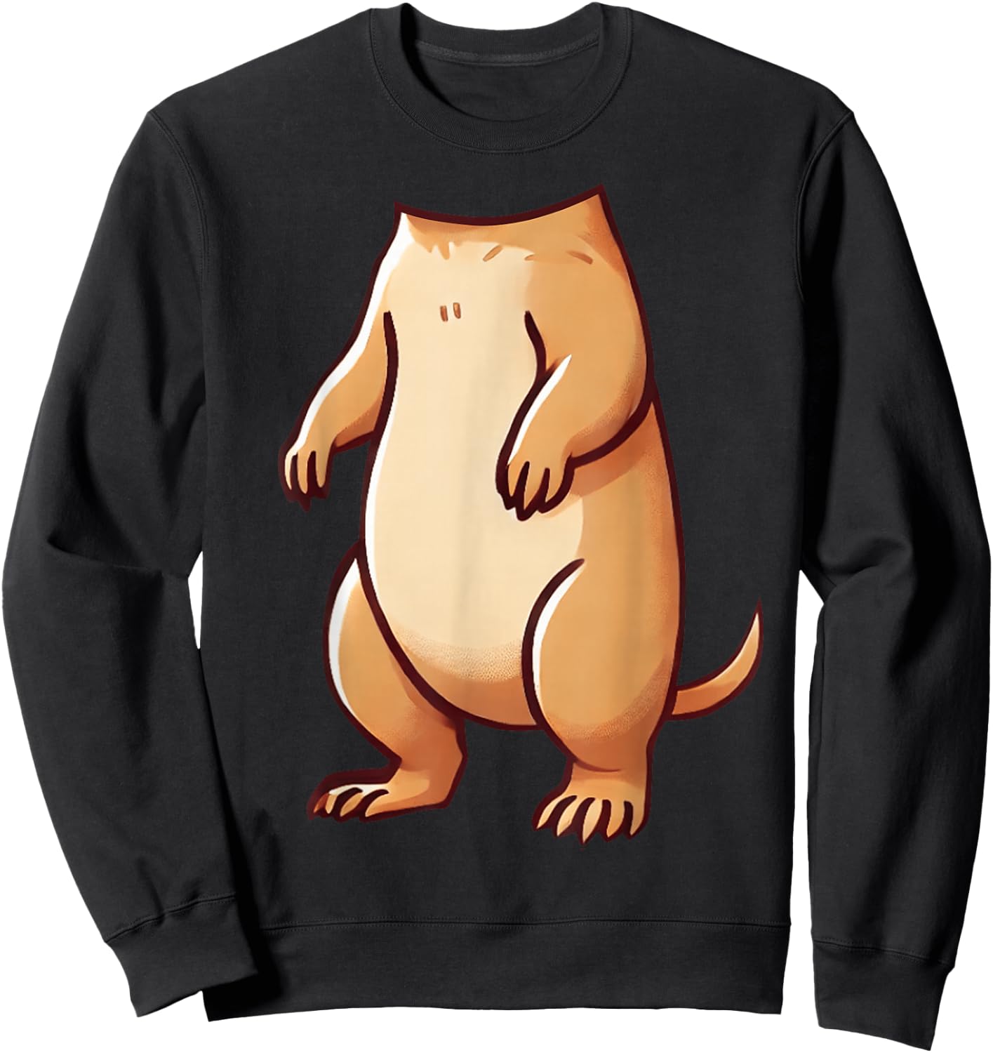 Easy Prairie Dog Costume Halloween Prairie Dog Body Women Kids Sweatshirt - Sweatshirt | Black