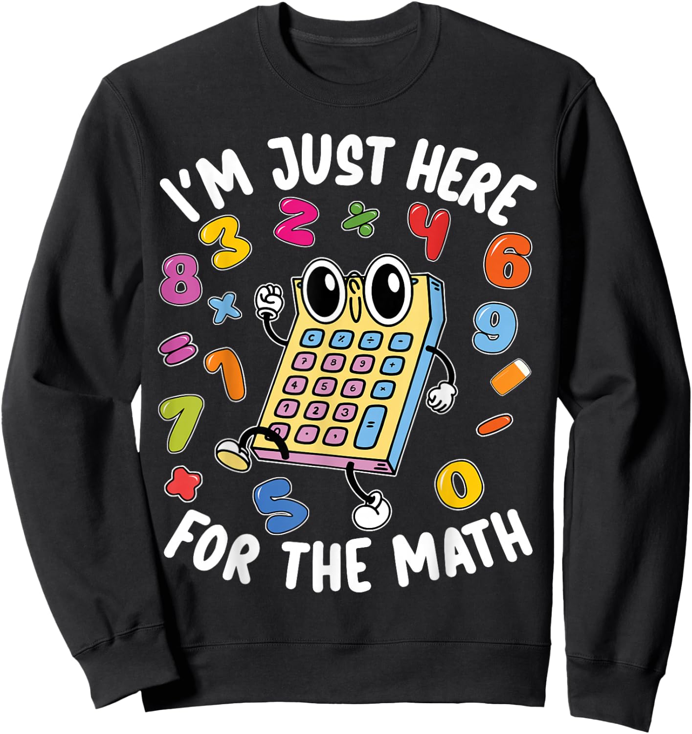Number Day Maths Day Number Day Calculator Kids Costume Sweatshirt - Sweatshirt | Black