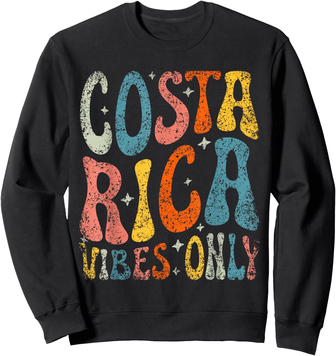 Costa Rica Vibes Only Trip Costa Rican Travel Costa Rica Sweatshirt - Sweatshirt | Black