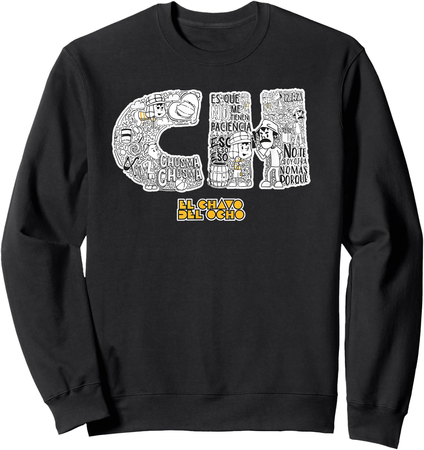 El Chavo - Colorful Desings for Kids, Teen, Women & Men Sweatshirt - Sweatshirt | Black