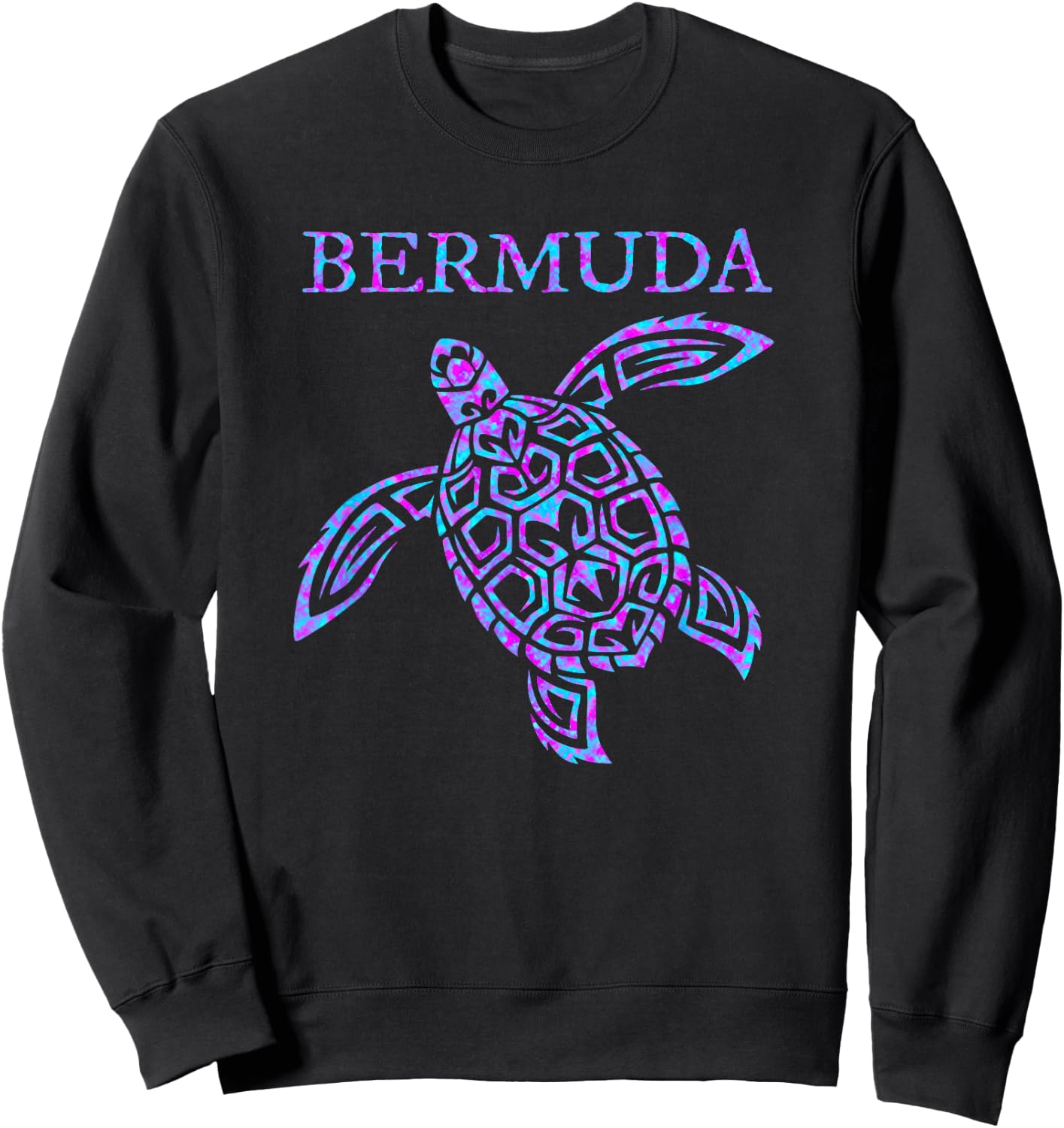 Bermuda Sea Turtle Girls Boys Toddler Souvenir Sweatshirt - Sweatshirt | Black