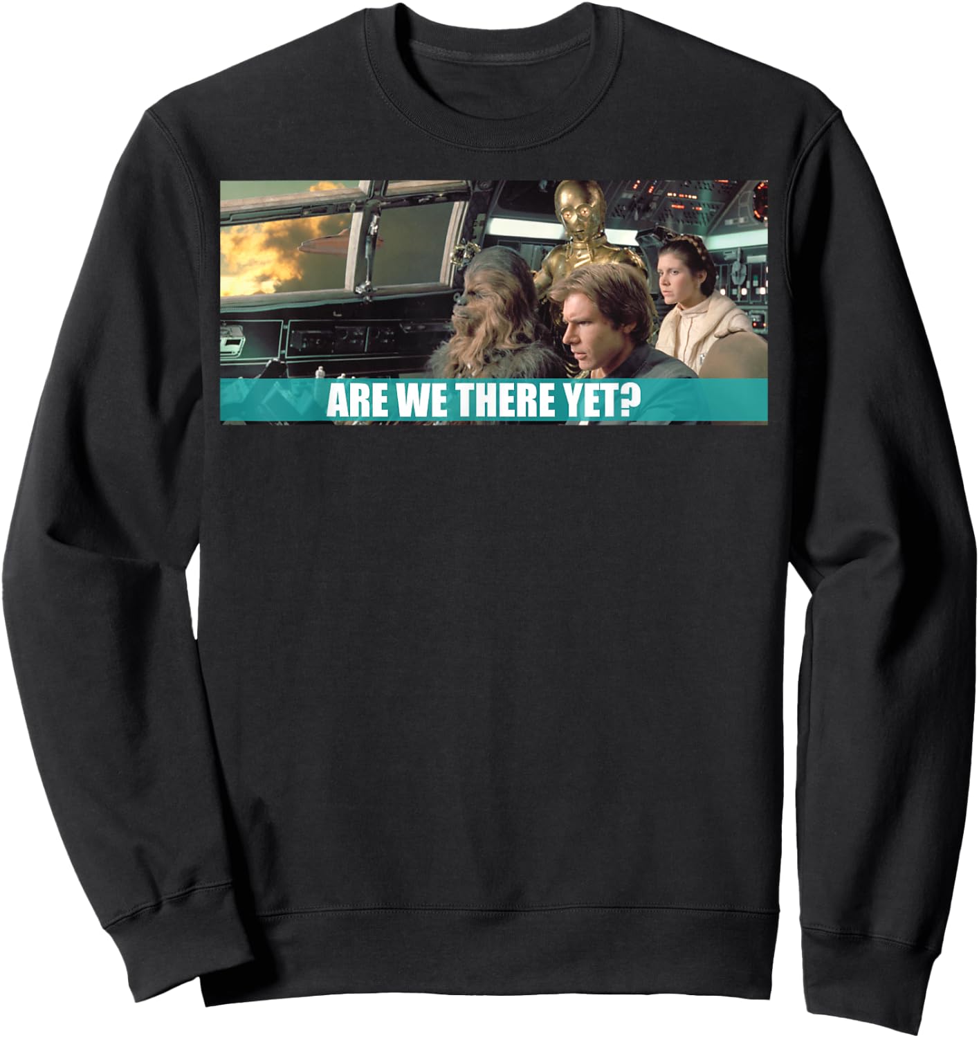 Star Wars Are We There Yet Sweatshirt - Sweatshirt | Black