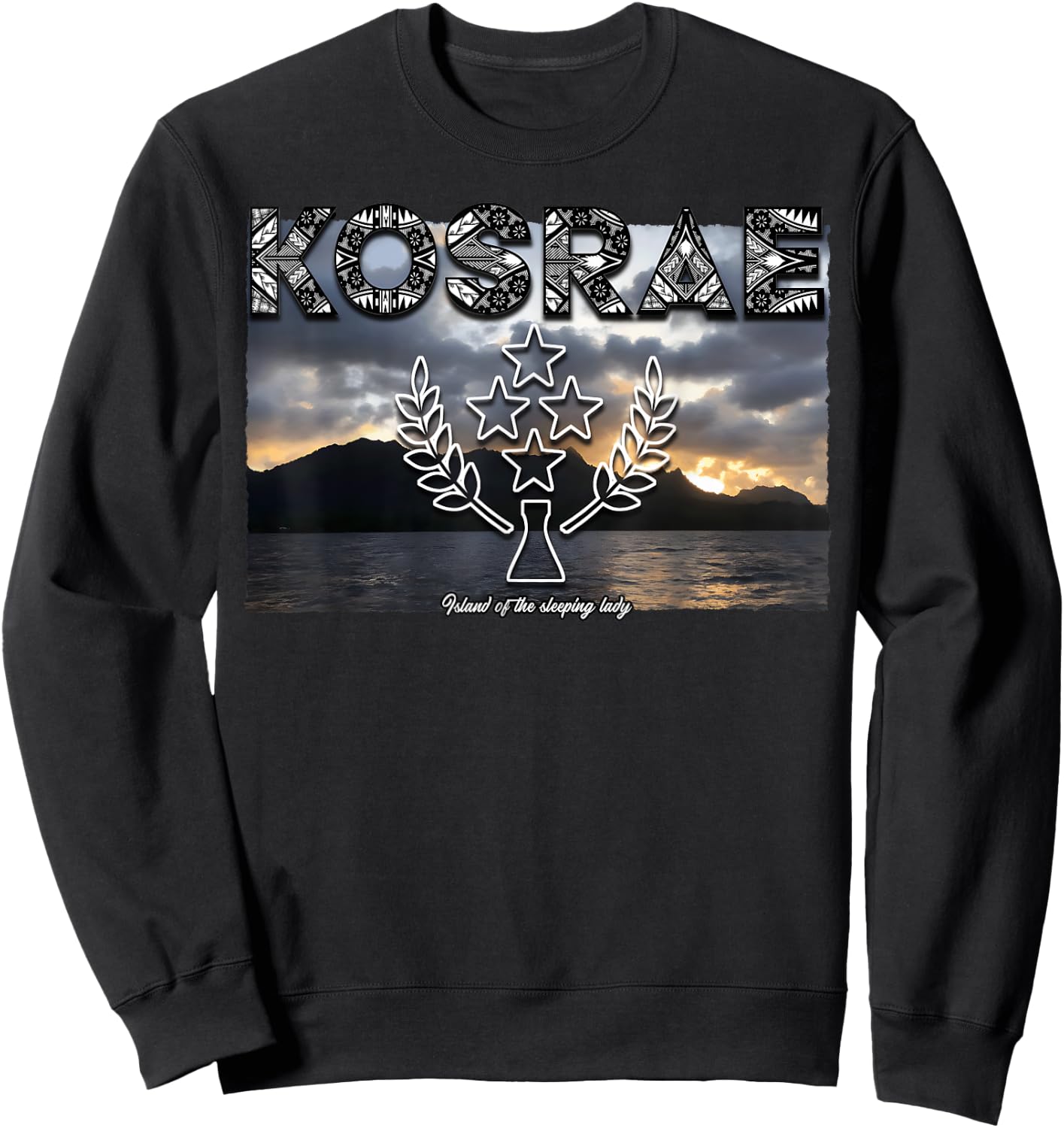 Kosrae Micronesia Sweatshirt - Sweatshirt | Black