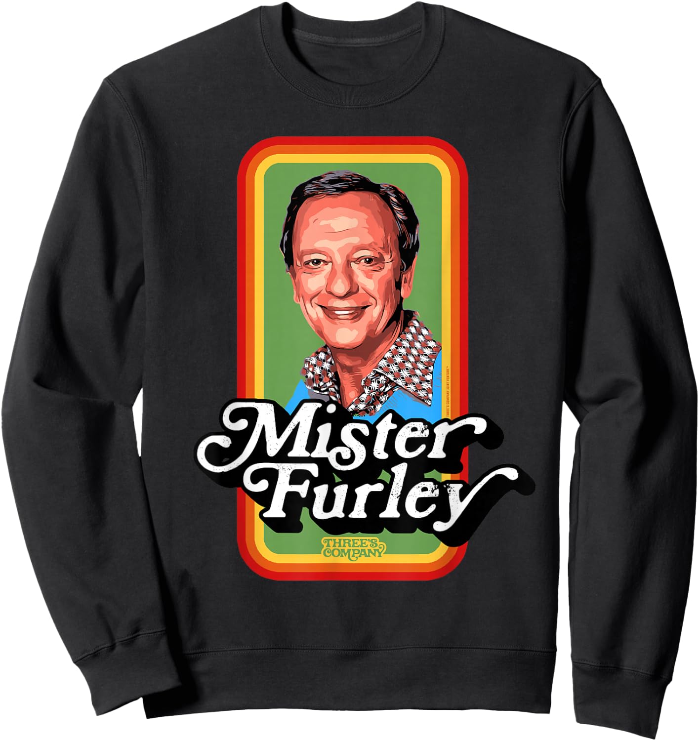 Mister Furley Three's Company Retro 80's Sweatshirt - Sweatshirt | Black