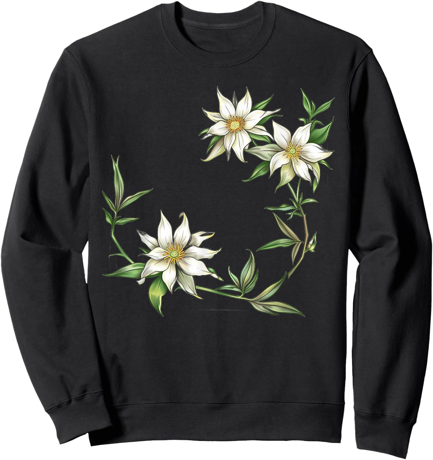 Edelweiss In A Frame Sweatshirt - Sweatshirt | Black