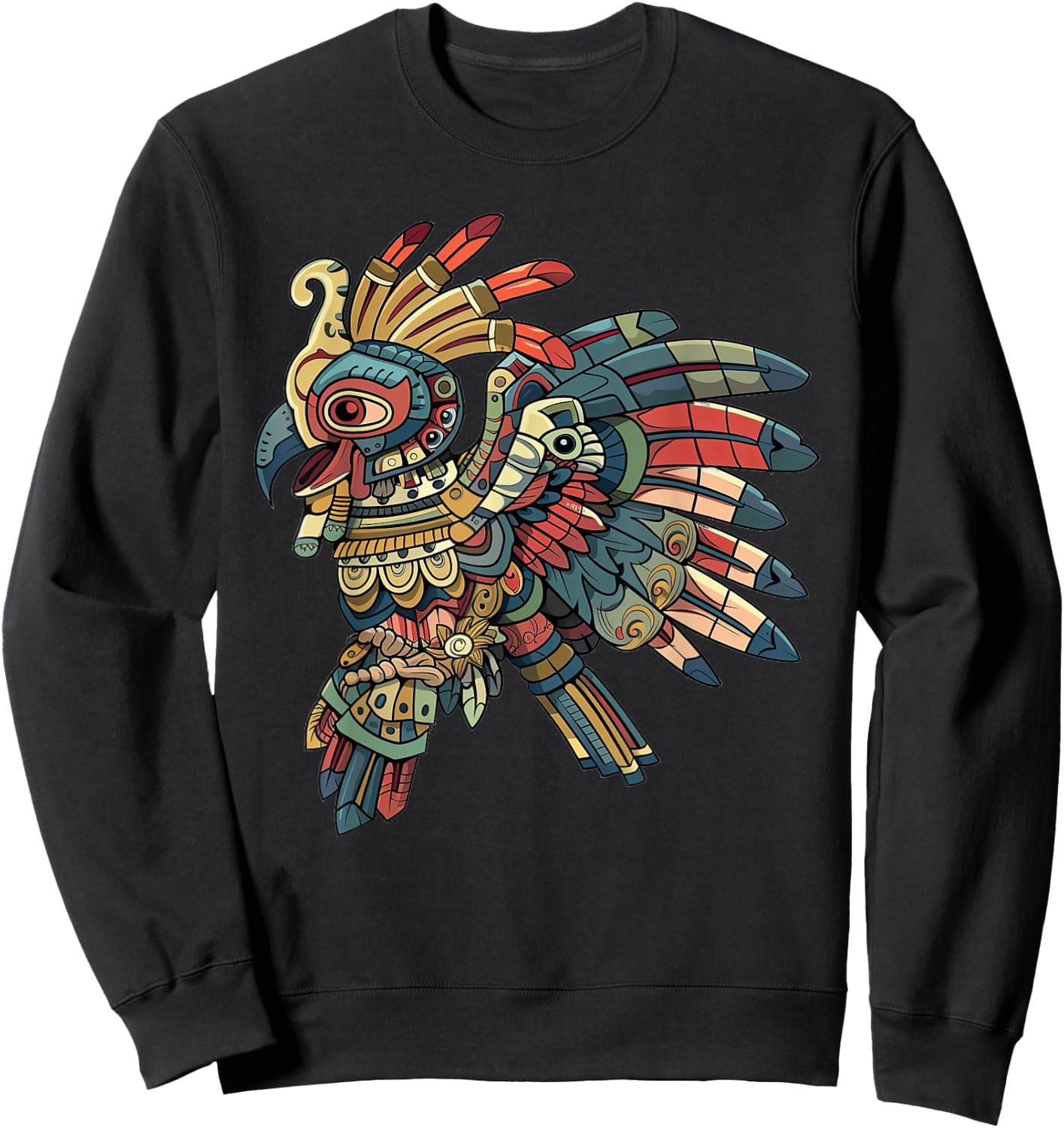 Huitzilopochtli Vintage Sweatshirt - Sweatshirt | Black