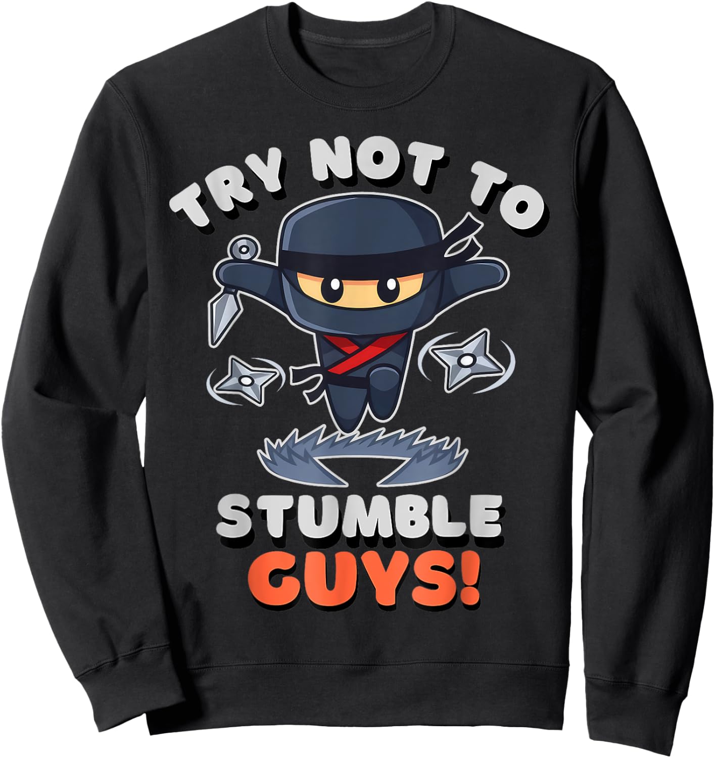 Stumble Guys Ninjas Games Stumble Guys Kids Sweatshirt - Sweatshirt | Black