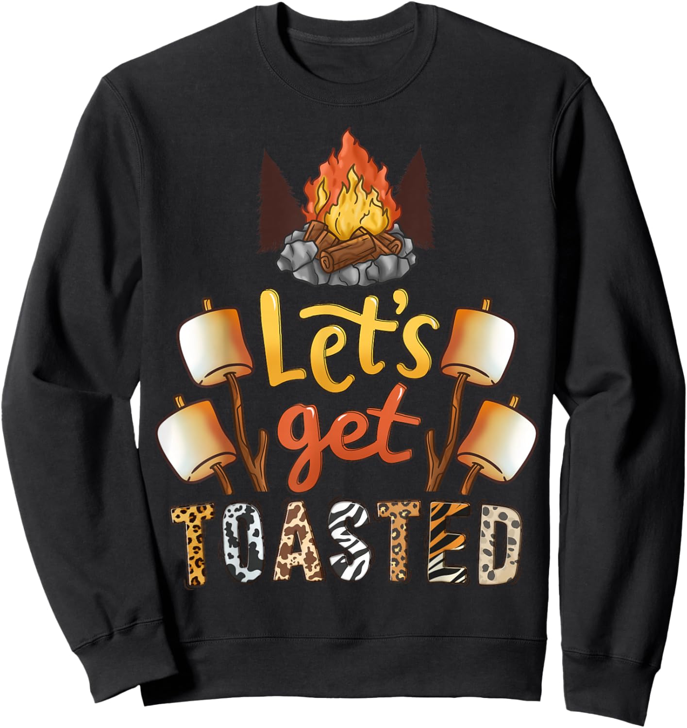 Camping Campfire Camp Co. Camping Campfire Sweatshirt - Sweatshirt | Black
