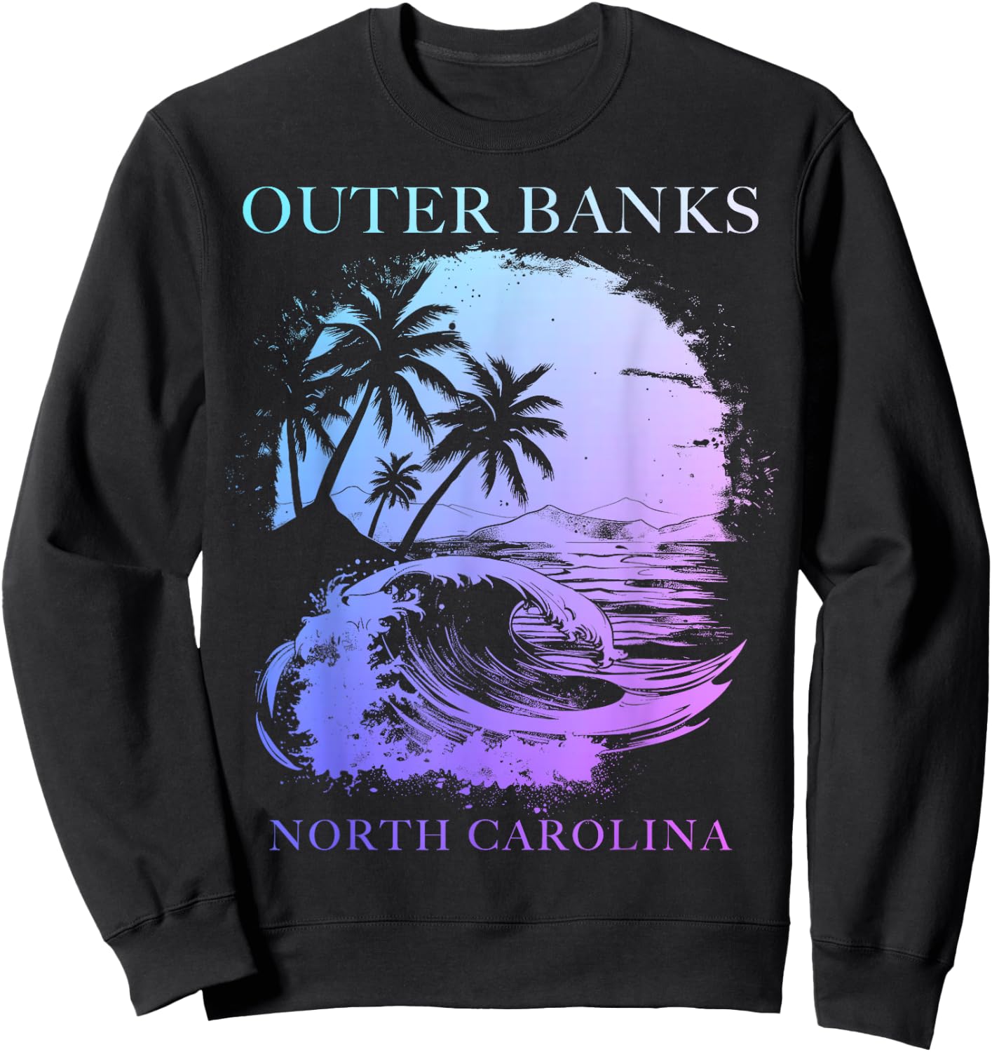 Outer Banks North Carolina Sweatshirt - Sweatshirt | Black