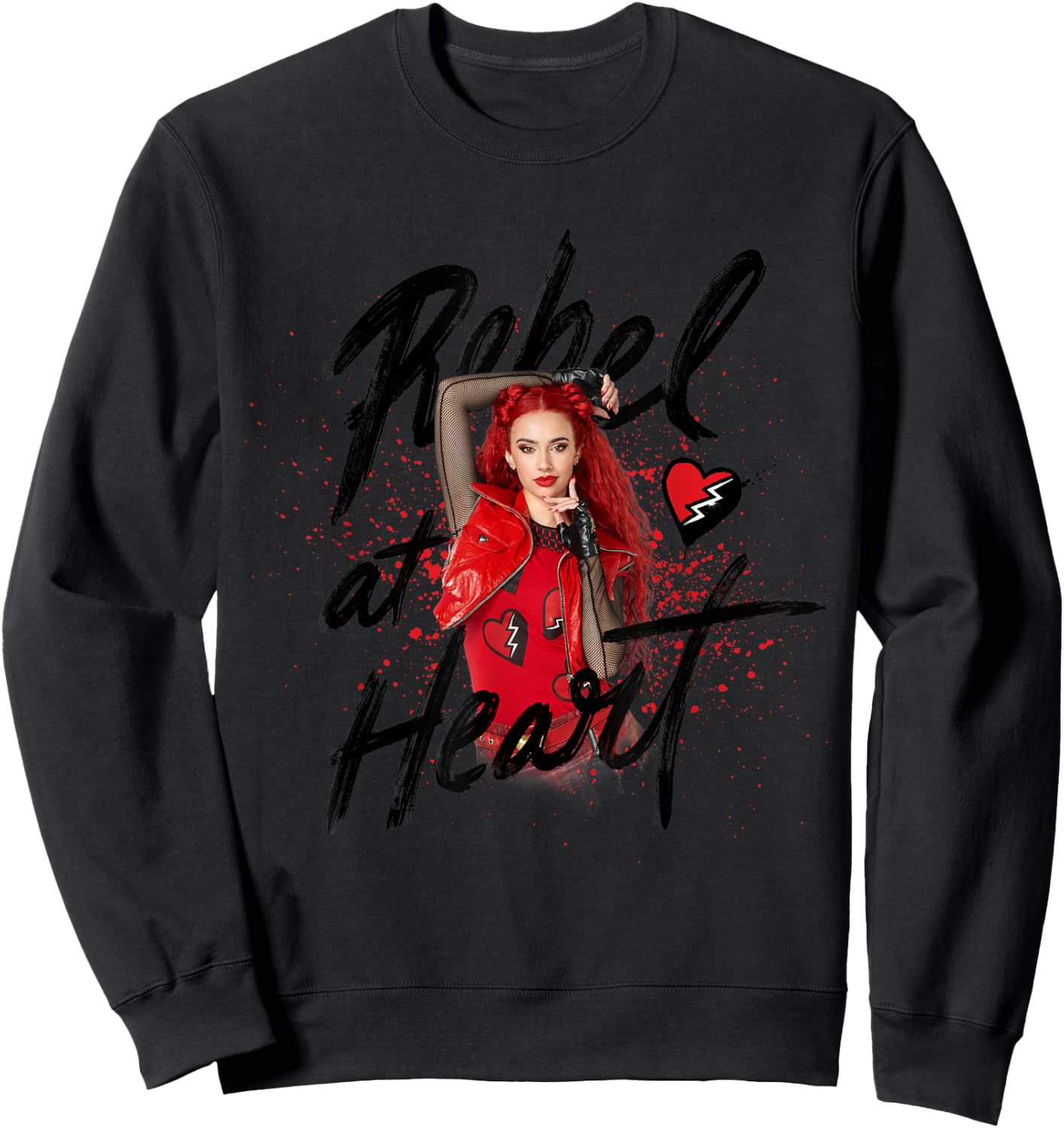 Disney Descendants 4: The Rise of Red Rebel at Heart Sweatshirt - Sweatshirt | Black