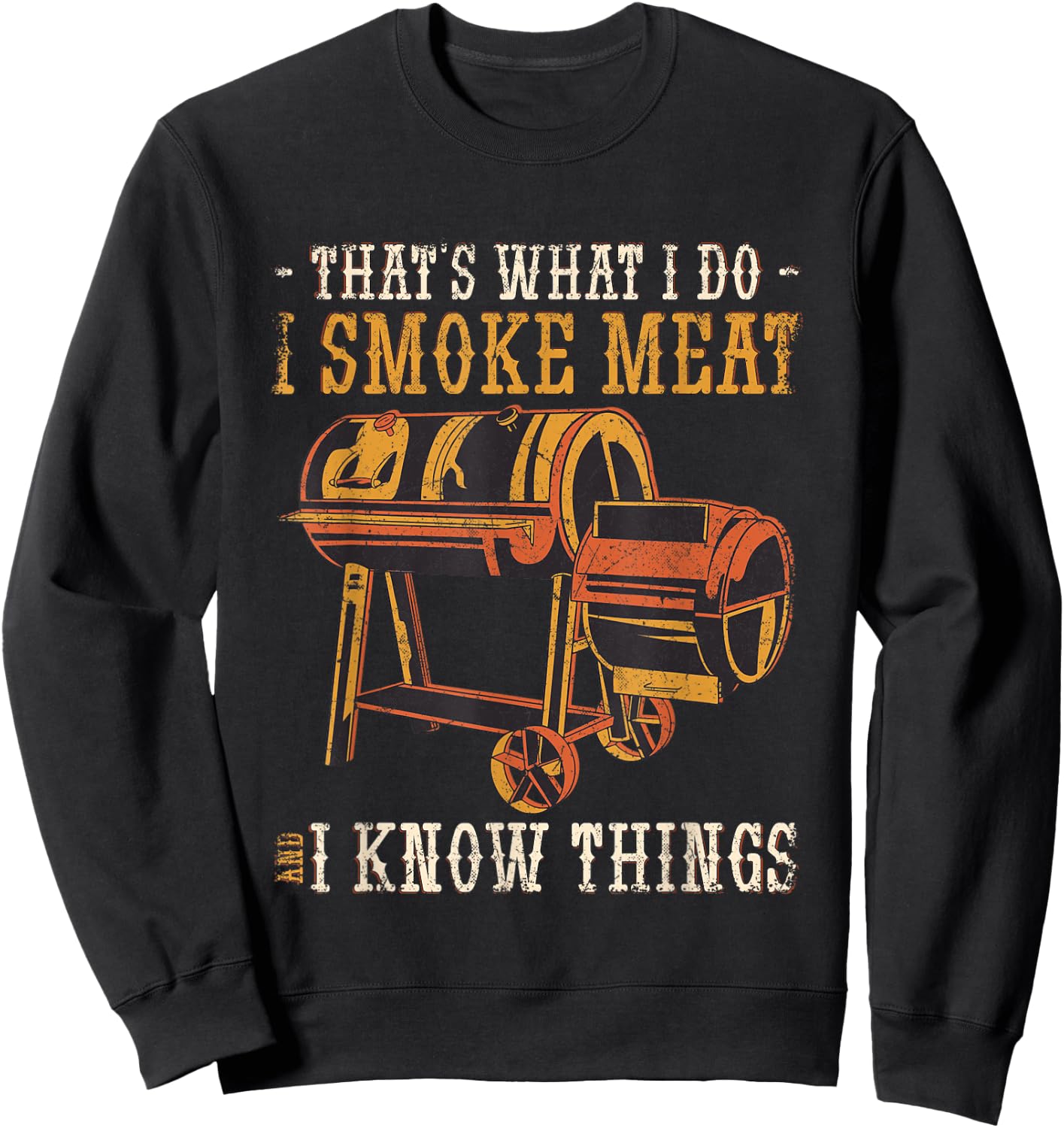Ich Rauchere Fleisch Und Kenne Mich mit Grillen Aus. Sweatshirt - Sweatshirt | Black