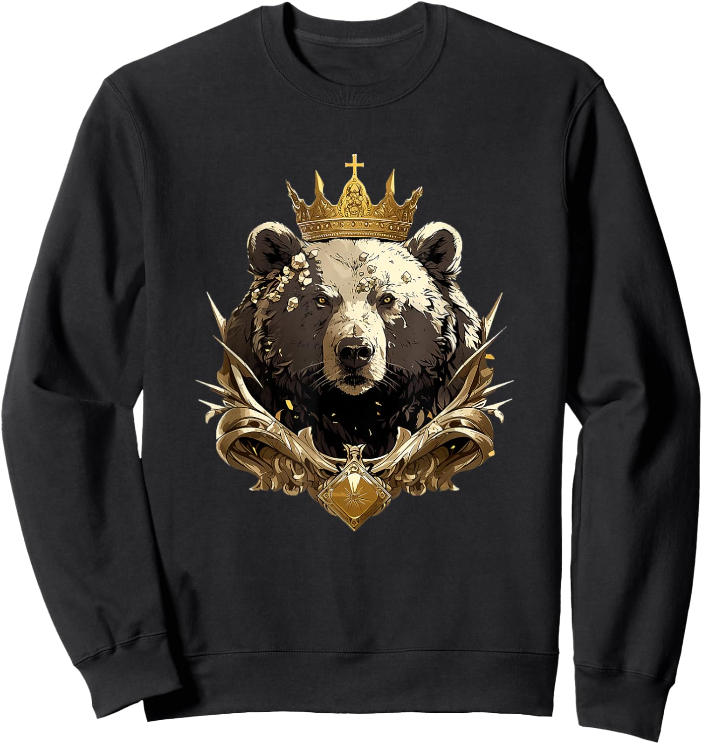 Bear King Sweatshirt - Sweatshirt | Black
