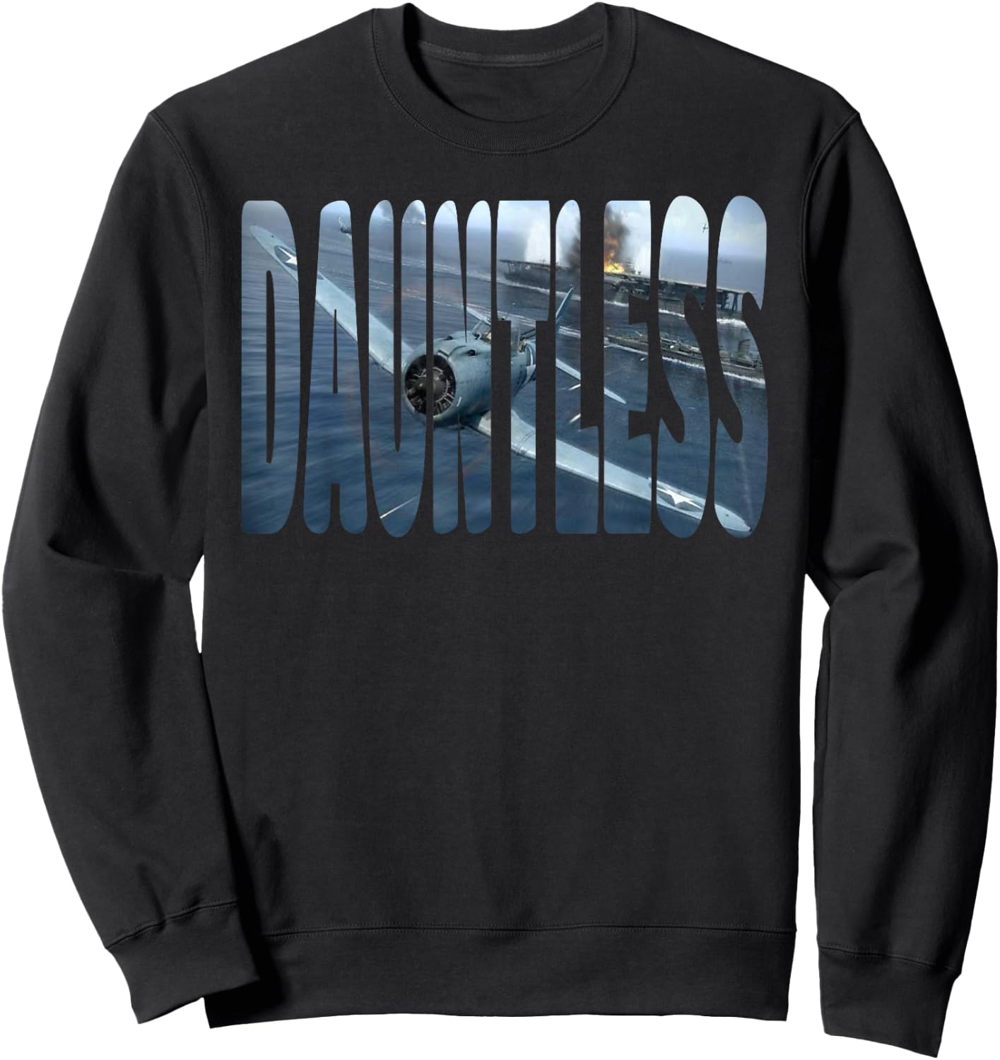 Military F&L Design Co. WW2 Warbirds SBD Dauntless Plane Aircraft Aviation Hobbyist , Small, Black Sweatshirt - Sweatshirt | Black