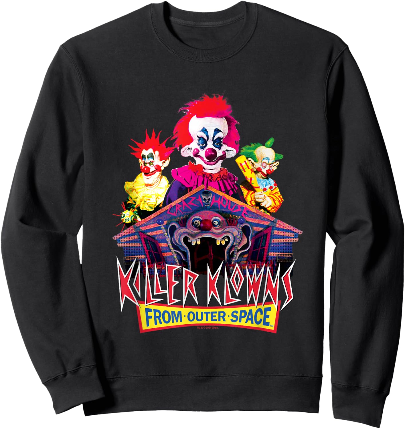 Killer Klowns from Outer Space Iconic Circus Klowns Poster Sweatshirt - Sweatshirt | Black
