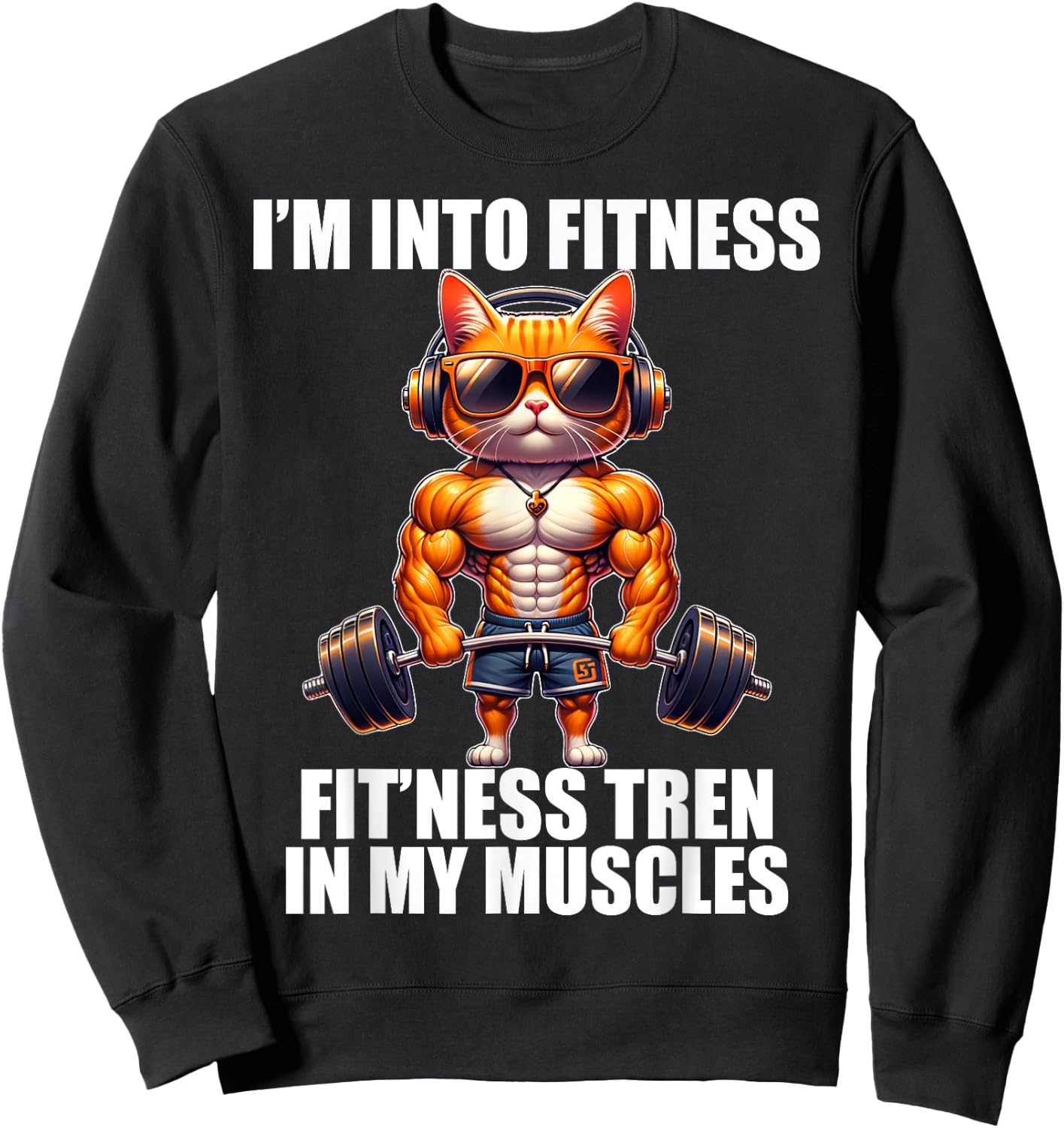 Funny Bodybuilder Tren Steroid Fitness Gym Meme Men Women Sweatshirt - Sweatshirt | Black