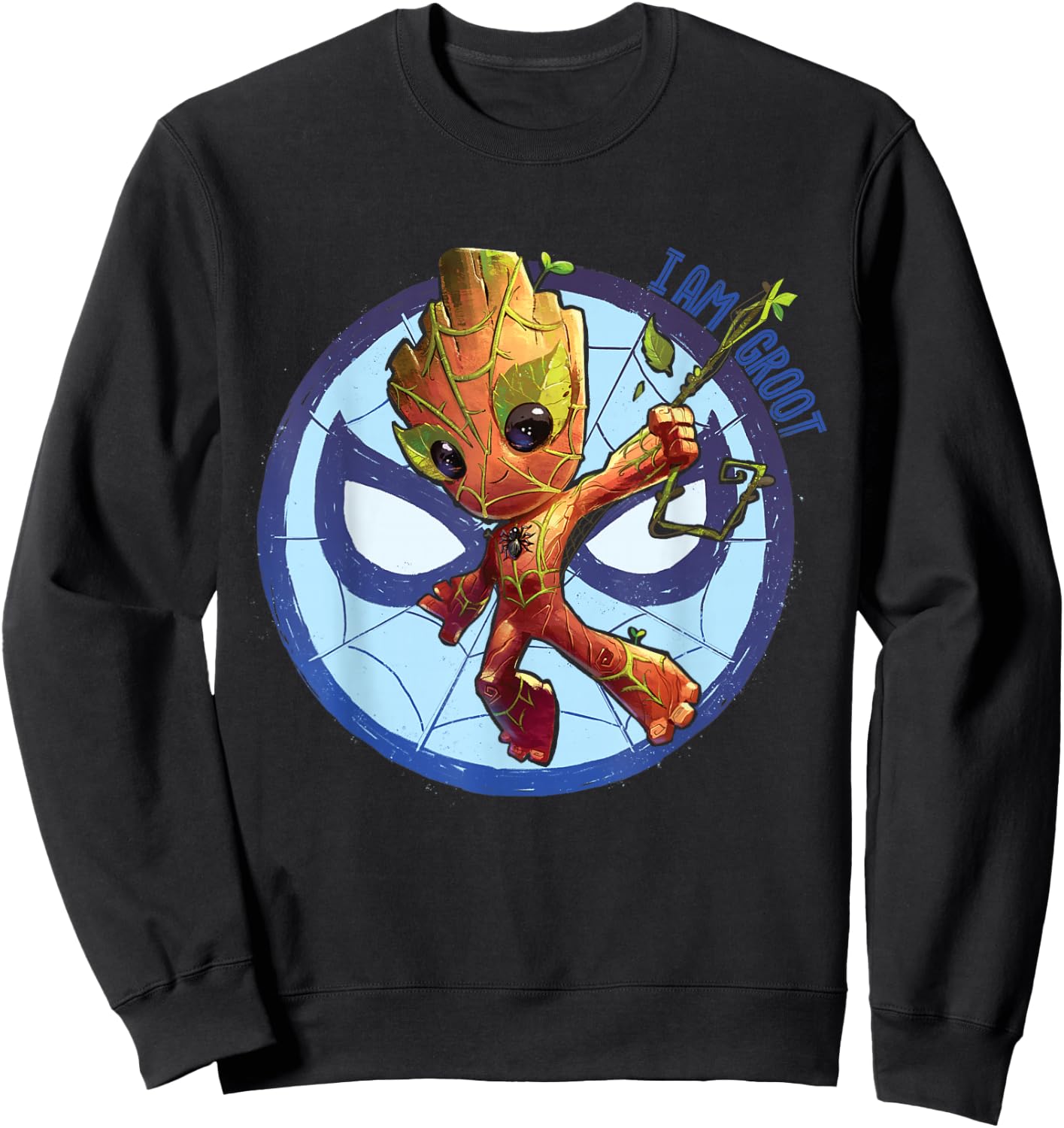 Marvel 85th Anniversary I Am Groot Spider-Man Impression Sweatshirt - Sweatshirt | Black
