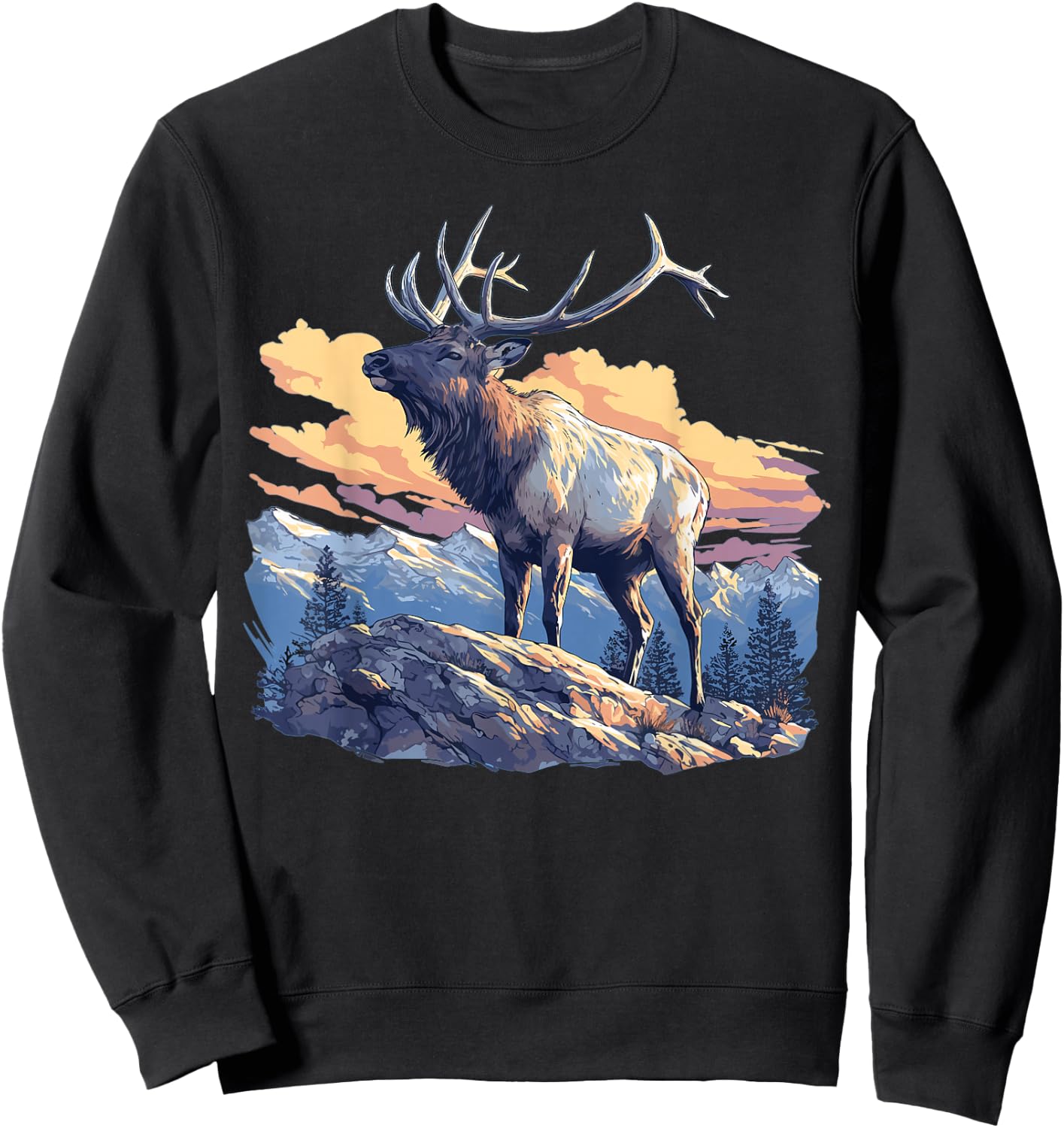 Elks Elk Sweatshirt - Sweatshirt | Black