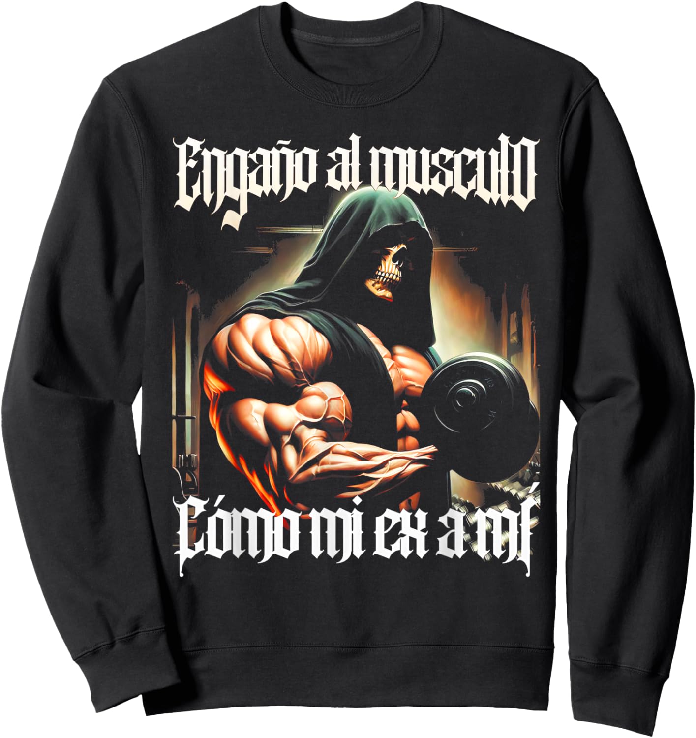 Frases Chidas Funny Mexicans Sarcasm Skull Sayings Hispanic Sweatshirt - Sweatshirt | Black