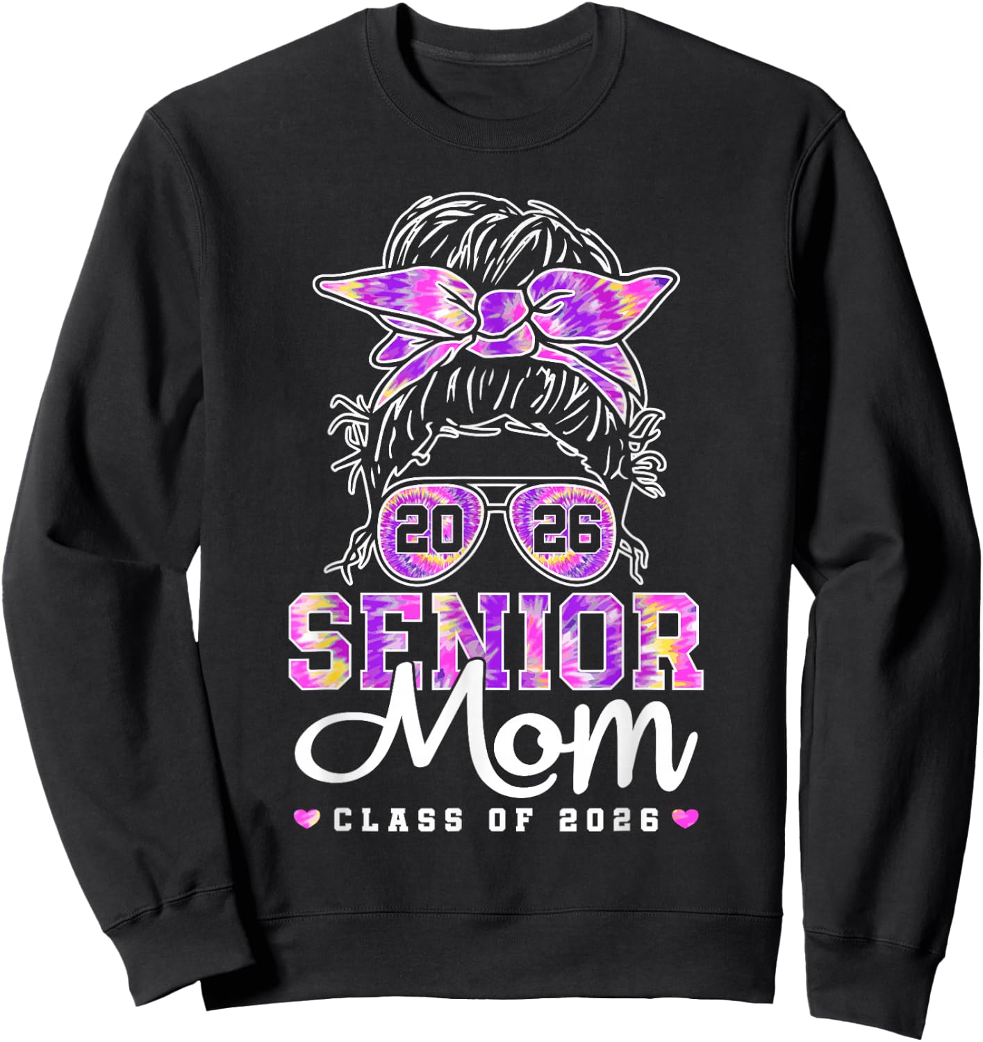 Senior Mom 2026 Mother Of Senior 2026 Class Of 2026 Mama Sweatshirt - Sweatshirt | Black