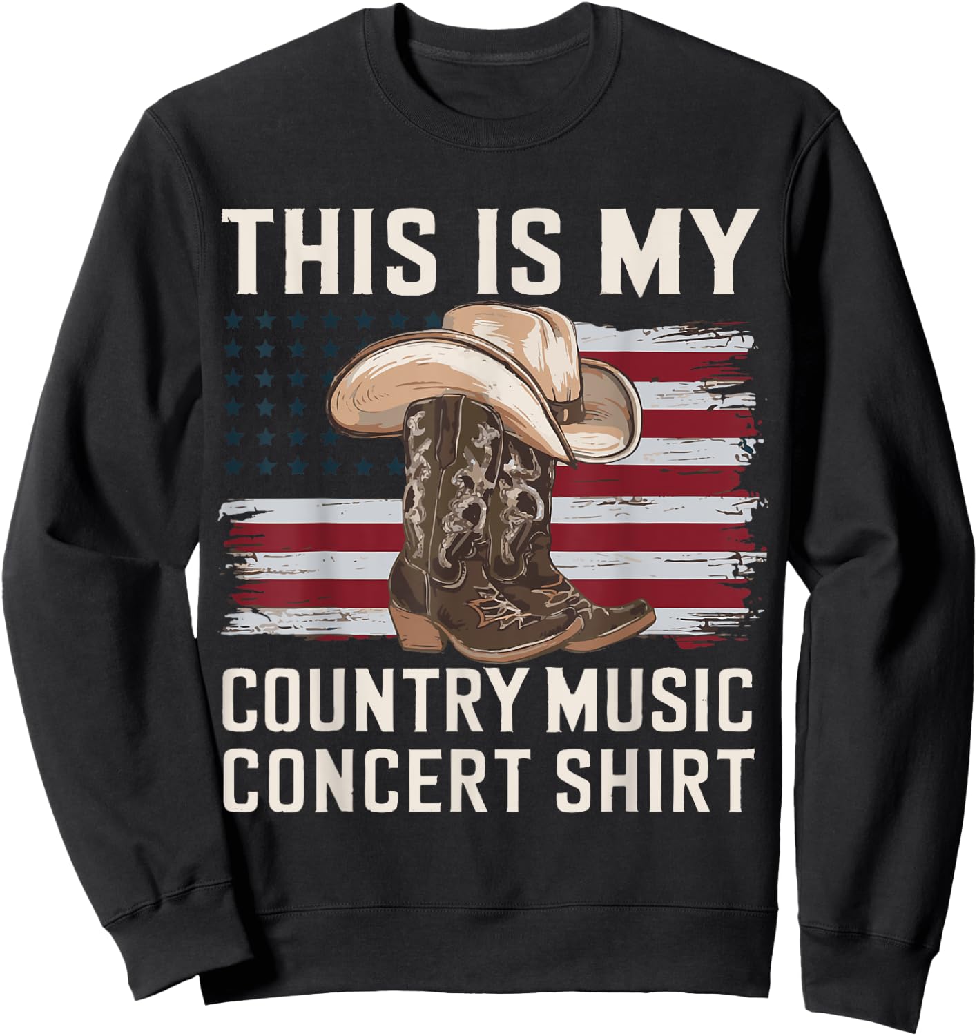 This Is My Country Concert Sweatshirt - Sweatshirt | Black
