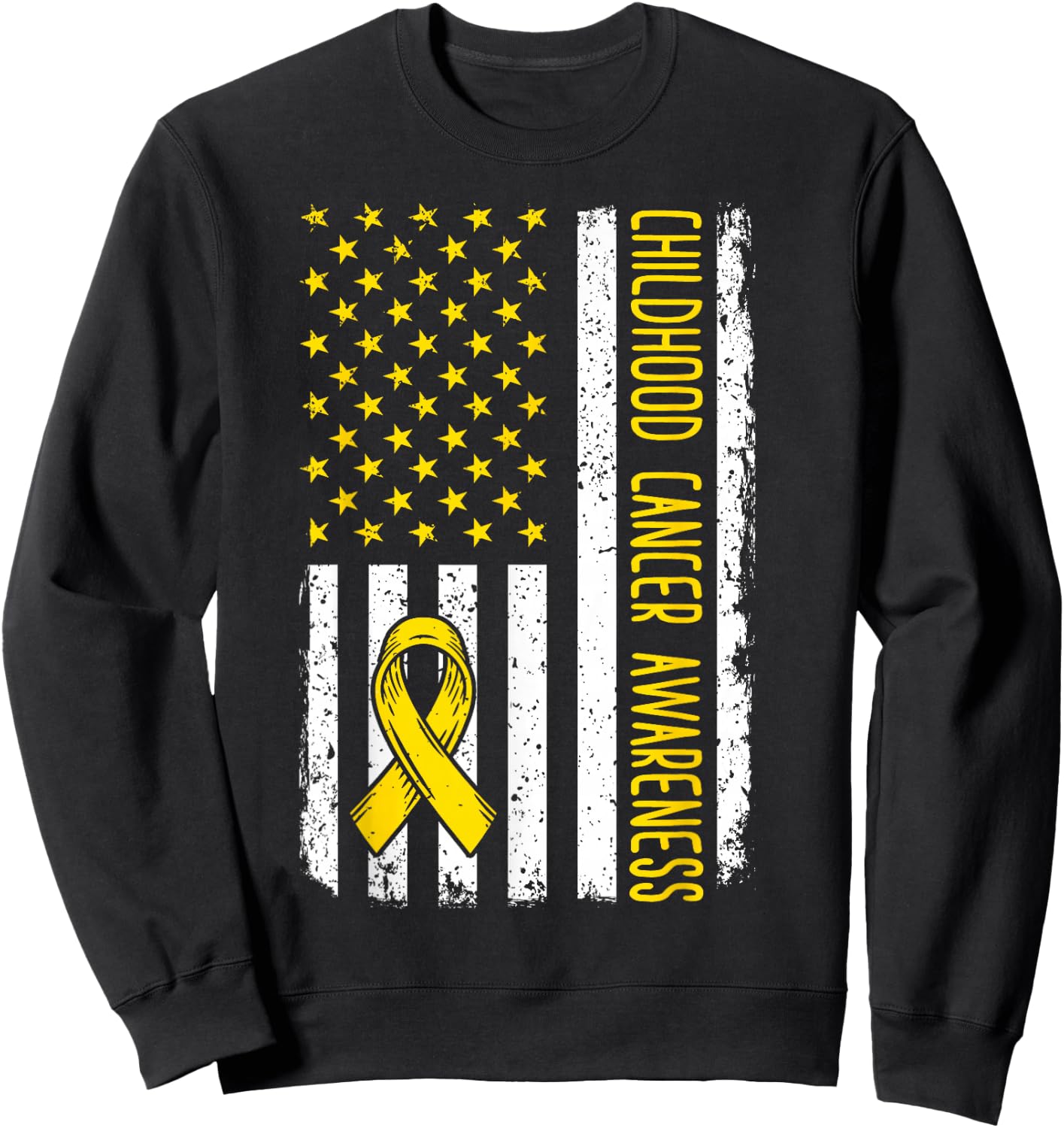 Childhood Cancer Awareness Shirt 2024 Childhood Cancer Sweatshirt - Sweatshirt | Black