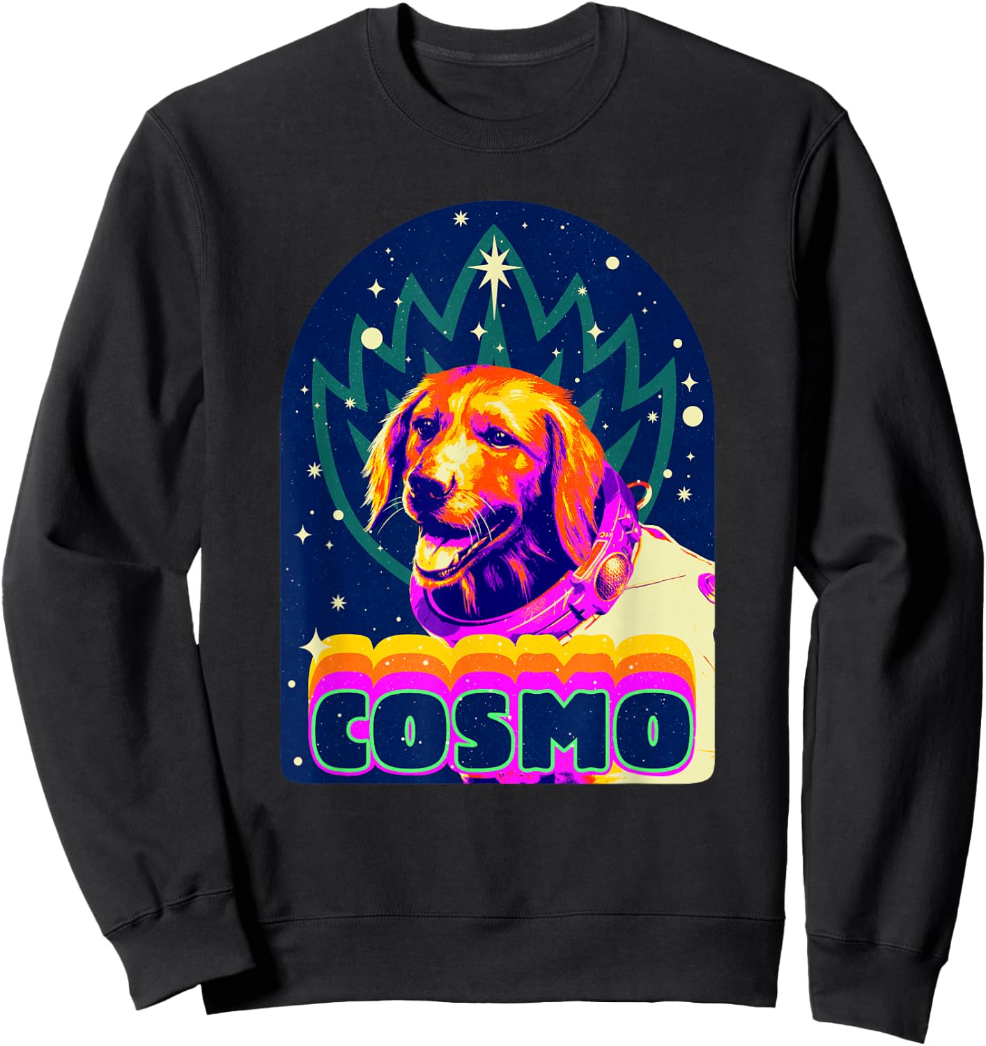 Marvel Guardians of the Galaxy Vol. 3 Cosmo Space Dog Retro Sweatshirt - Sweatshirt | Black