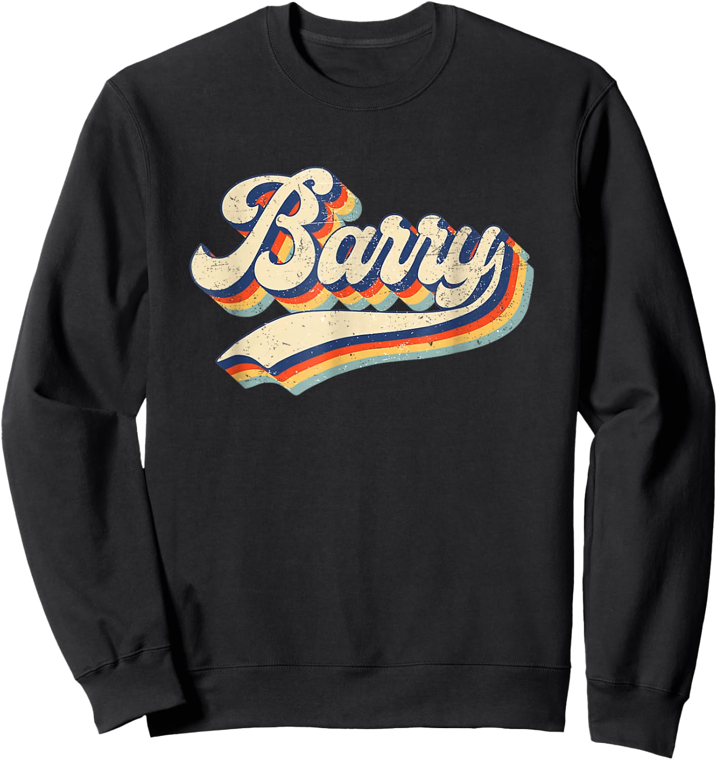 Funny Retro Vintage Barry First Name Barry Sweatshirt - Sweatshirt | Black