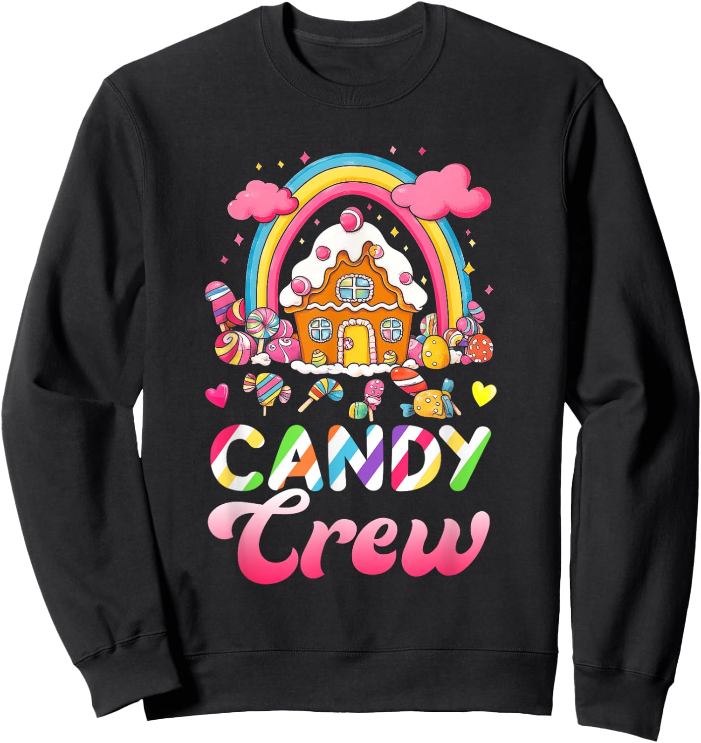 Candy Costume Candy Crew Decorations Sweetie Candy Squad Sweatshirt - Sweatshirt | Black