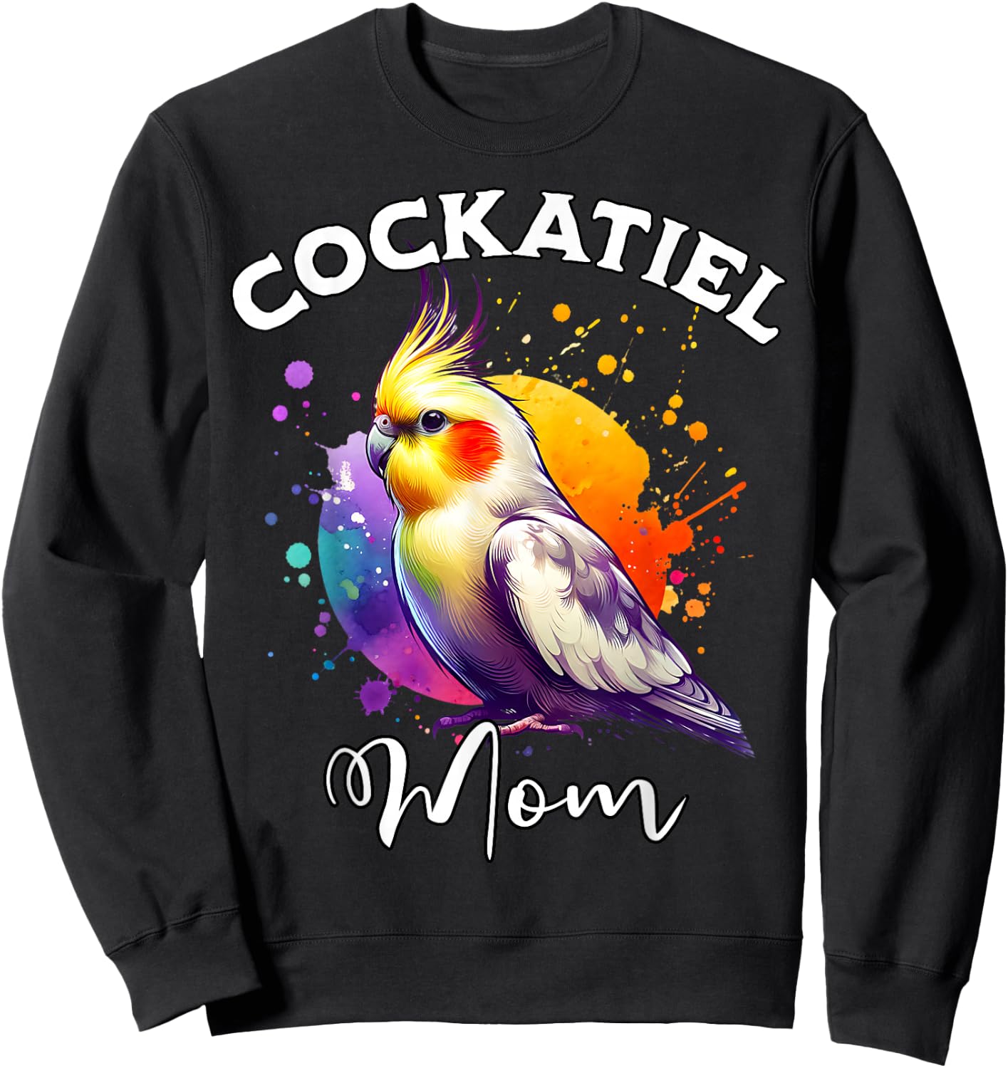 Cockatiel Mama Cockatiel Sweatshirt - Sweatshirt | Black
