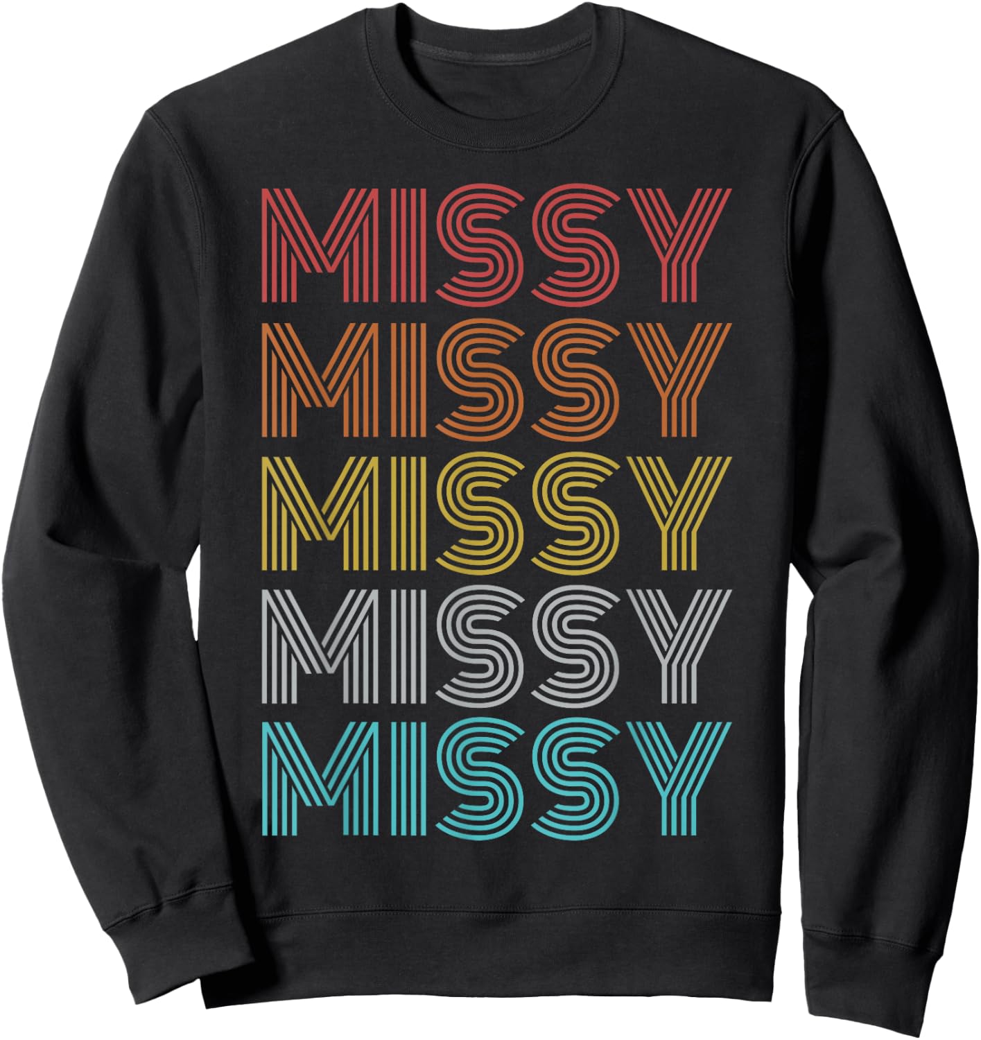Retro Vintage Missy Sweatshirt - Sweatshirt | Black