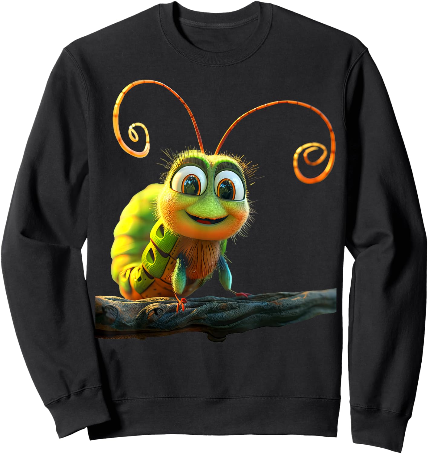 Caterpillar Funny Metamorphosis Cute Caterpillars Sweatshirt - Sweatshirt | Black
