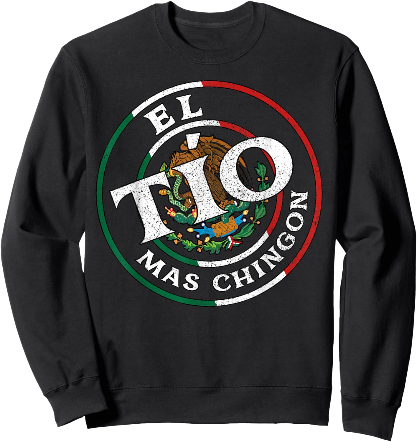 El Tio Mas Chingon Spanish Matchin Couple Mexicans Fiesta Sweatshirt - Sweatshirt | Black