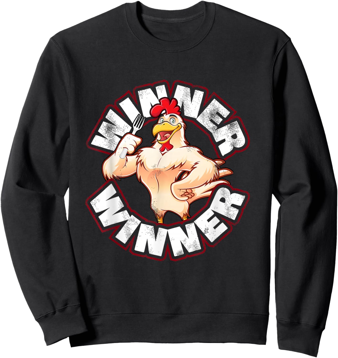 Winner Chicken Lucky Casino Gambling Blackjack Alcohol Shirt Sweatshirt - Sweatshirt | Black