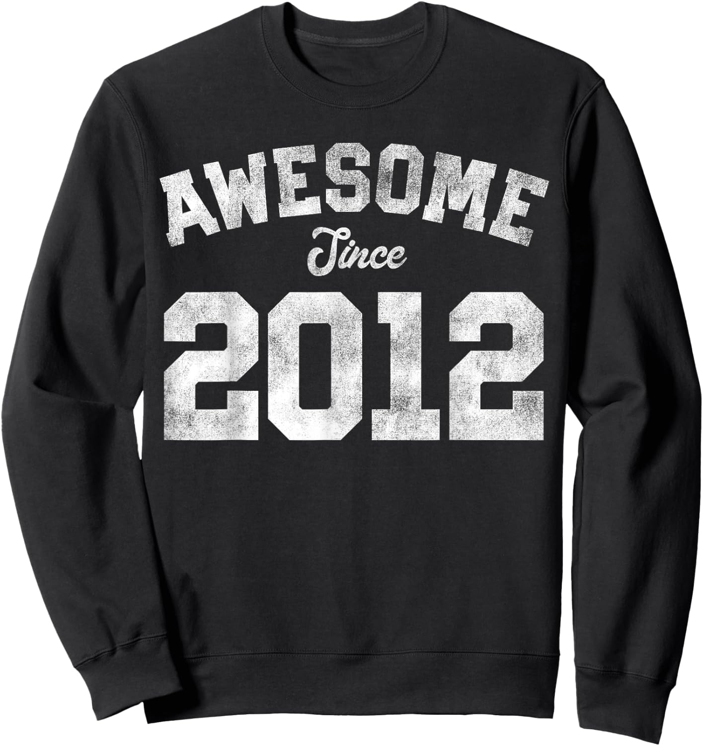 Awesome Since 2012 14th Birthday 14 Years Old - Retro Sweatshirt - Sweatshirt | Black