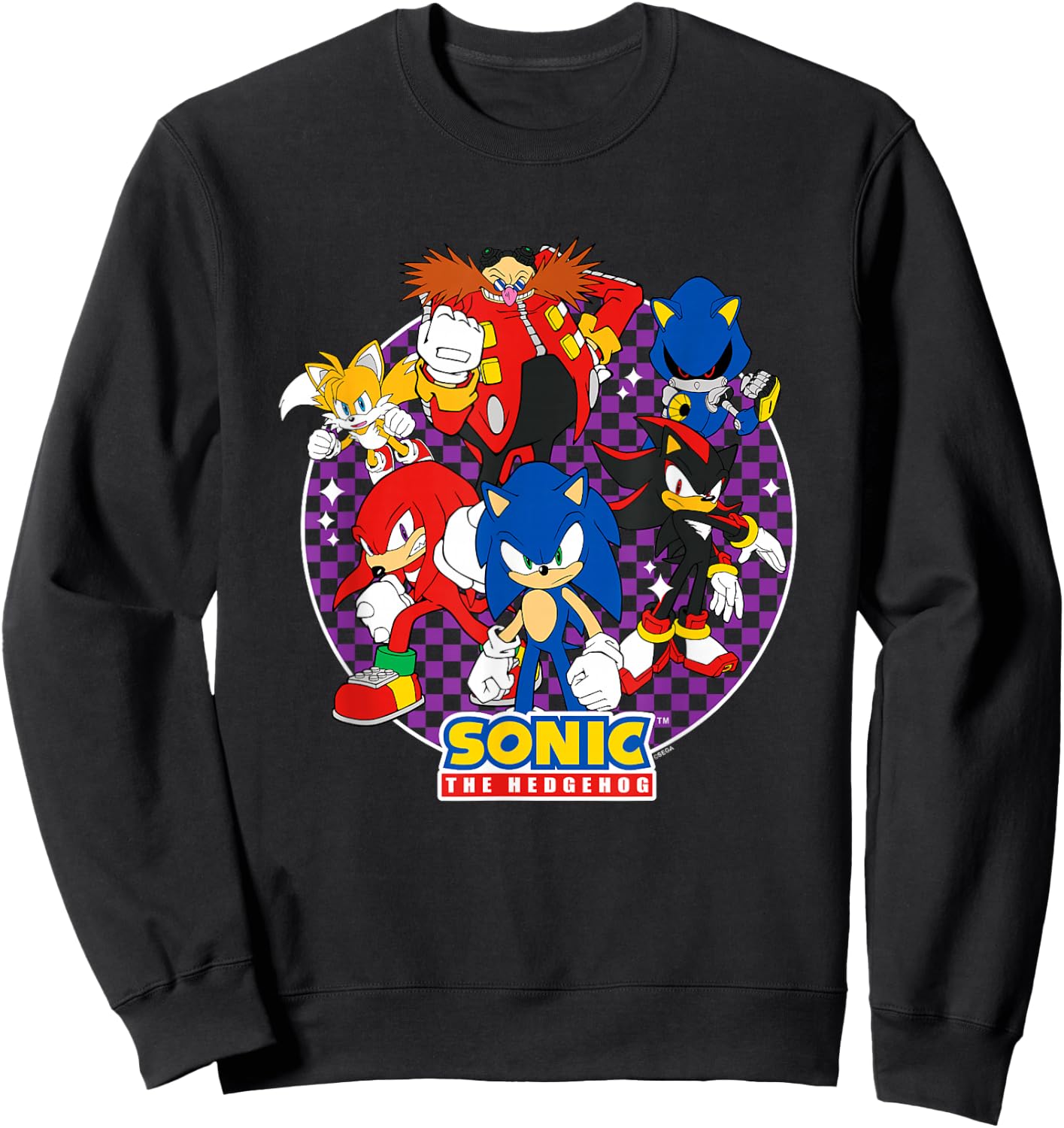 Sonic The Hedgehog Heroes & Villains Epic Portrait Sweatshirt - Sweatshirt | Black