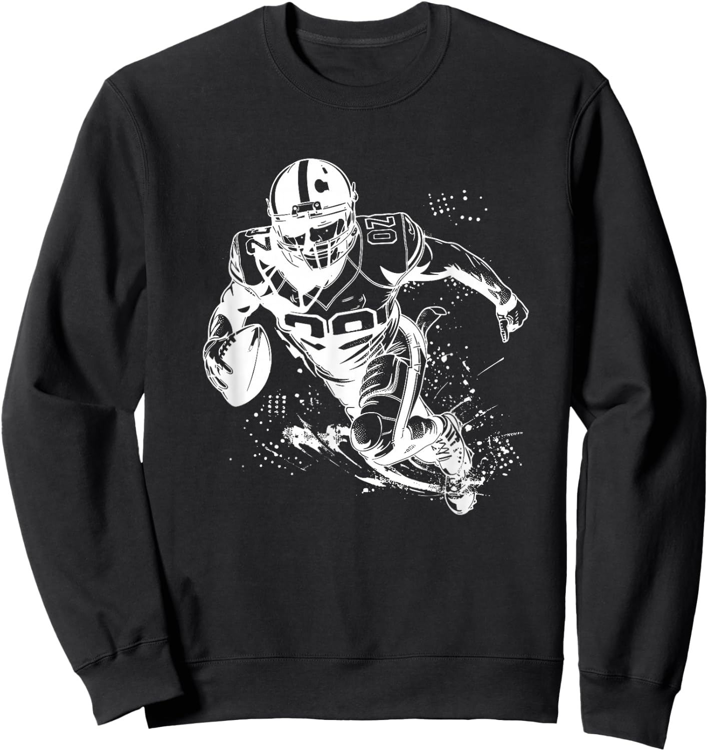 Football Player Sweatshirt - Sweatshirt | Black