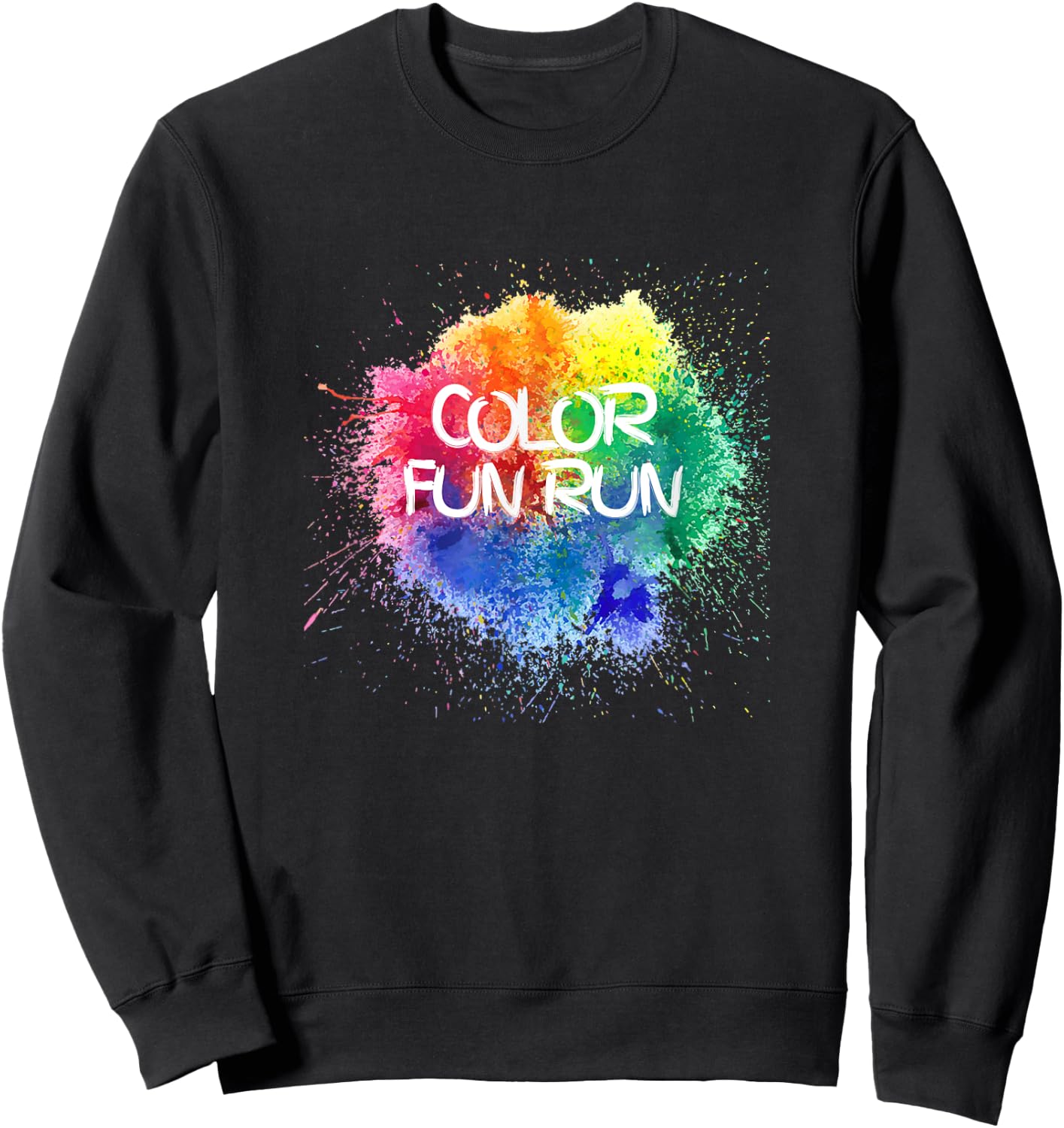 Color Fun Run Sweatshirt - Sweatshirt | Black
