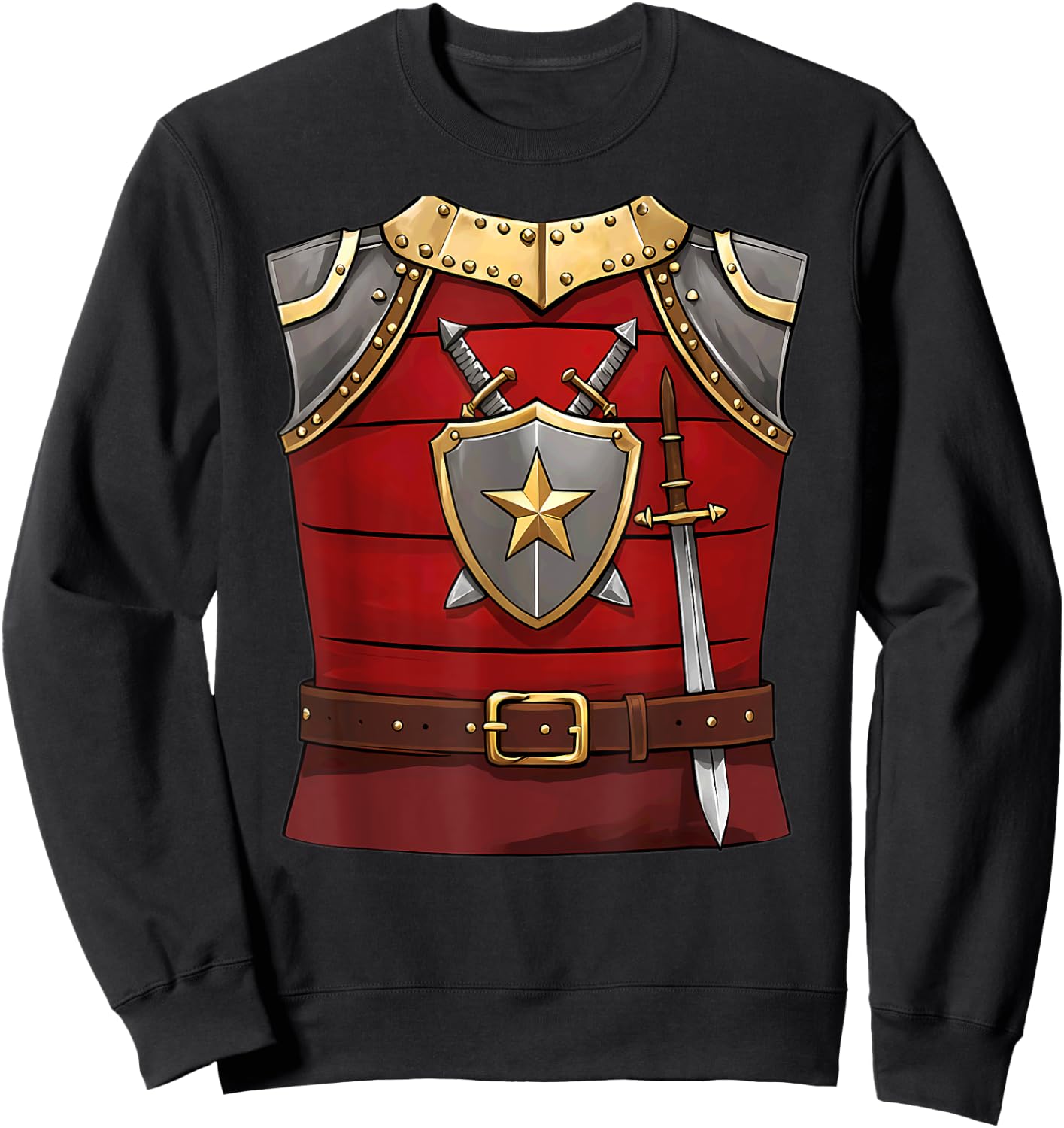 Knight Halloween Costume Sweatshirt - Sweatshirt | Black