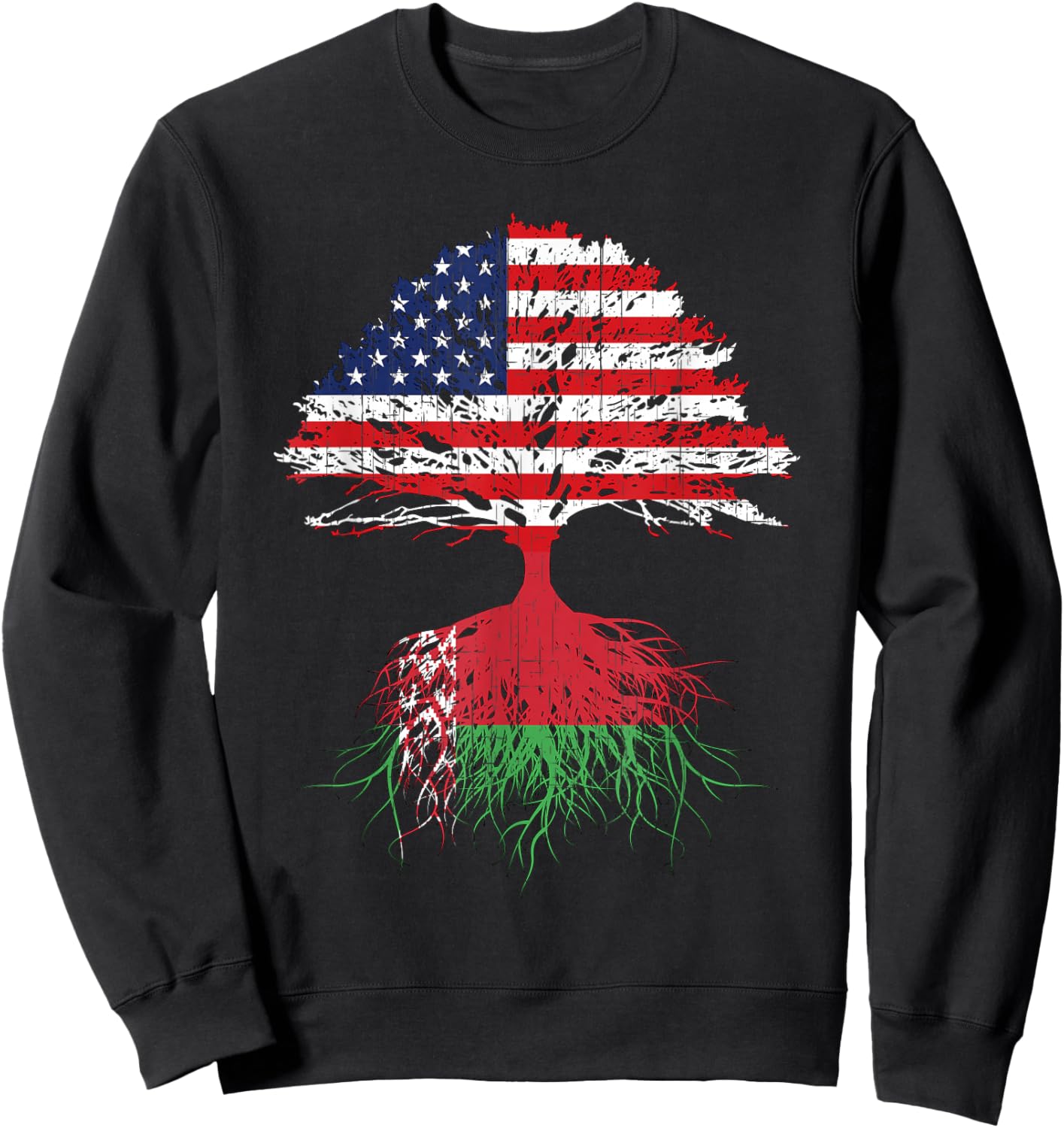 Belarus Roots American Grown Belarussian Shirt Men Women Kid Sweatshirt - Sweatshirt | Black