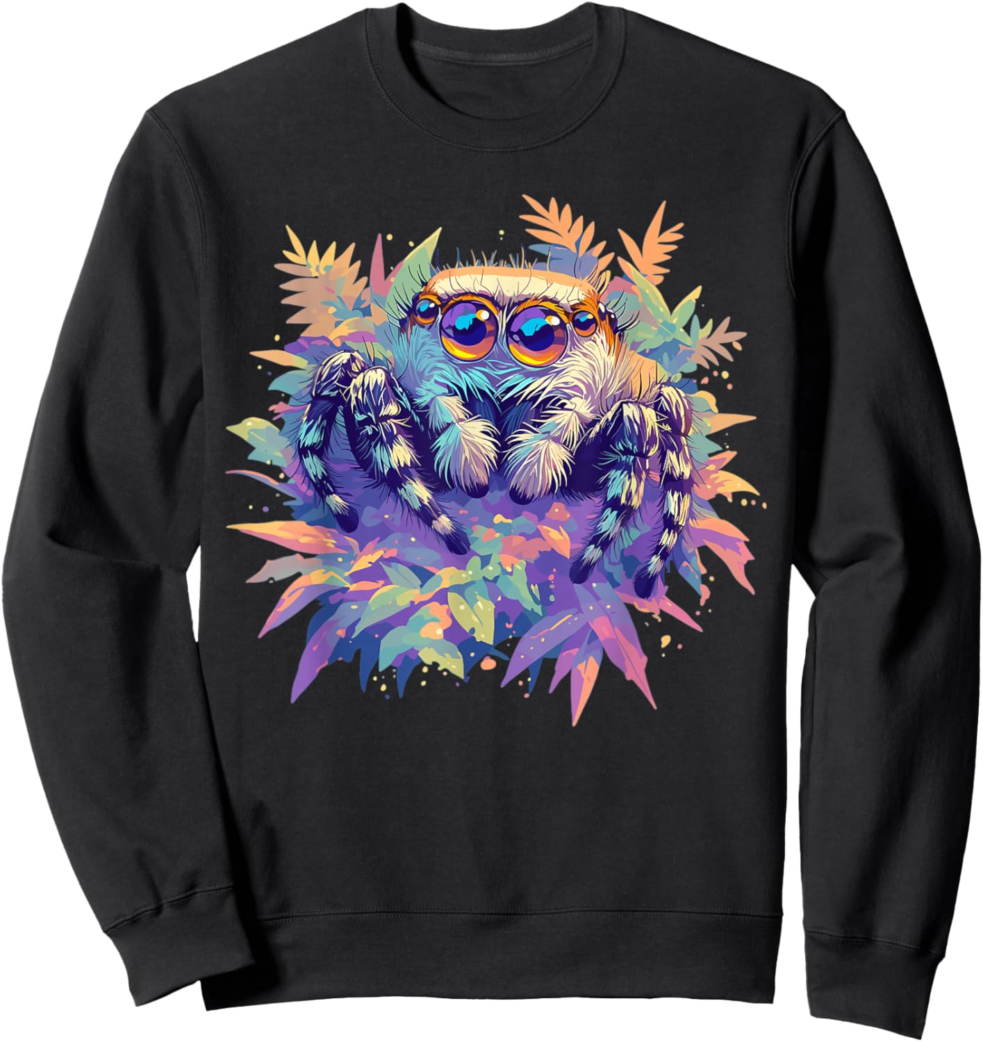 Jumping Spiders Jumping Spider Sweatshirt - Sweatshirt | Black